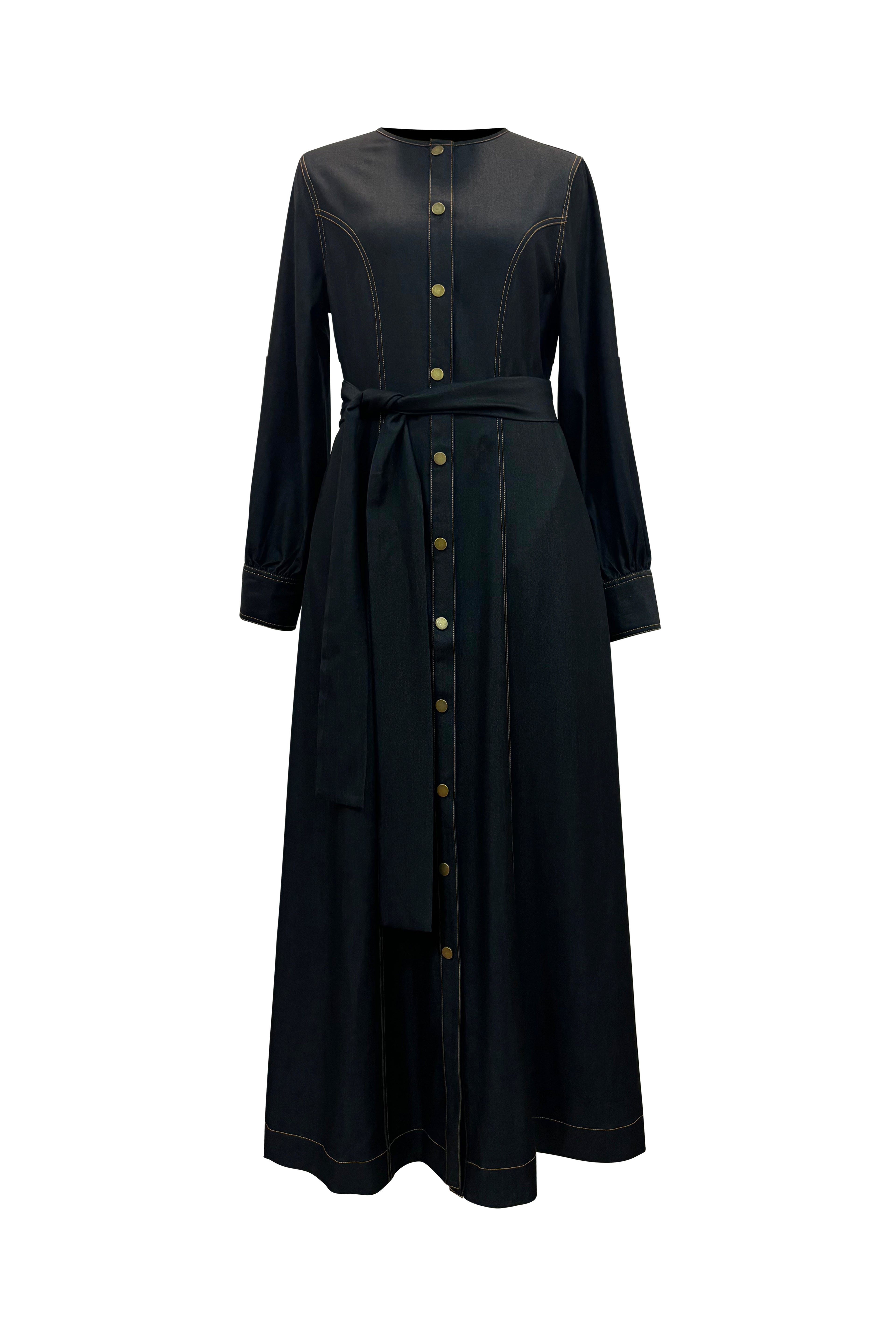 Zeina Denim Dress - Midnight