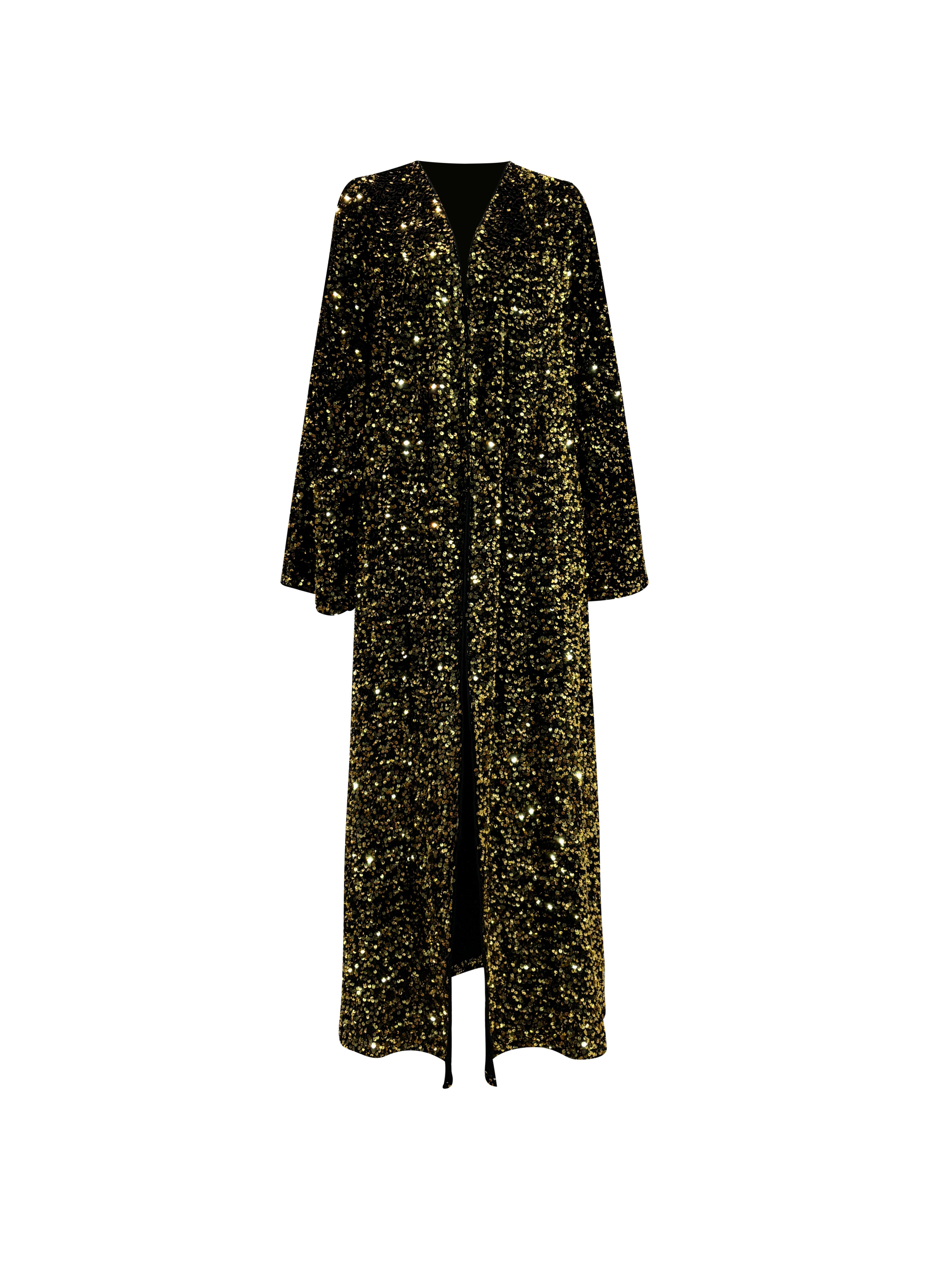 Ridaa Sequin Abaya - Liquid Gold
