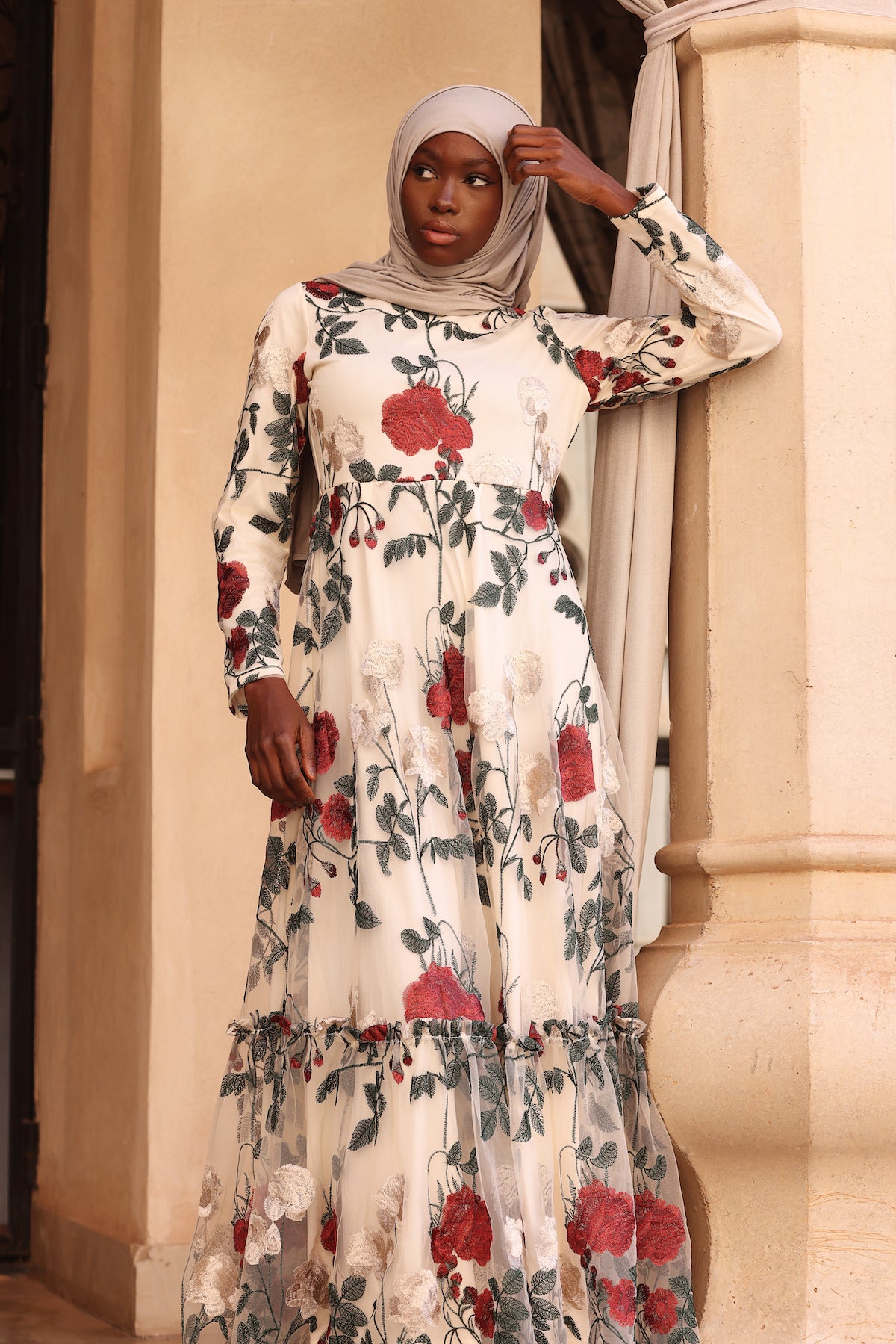 Rabat Embroidered Maxi Gown