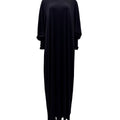 Madinah Smocked Sleeve Batwing Abaya - Black