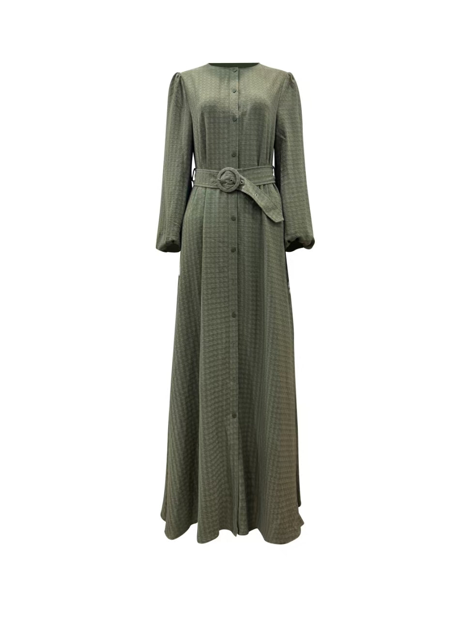 Rania Textured Maxi Dress - Meadow Green