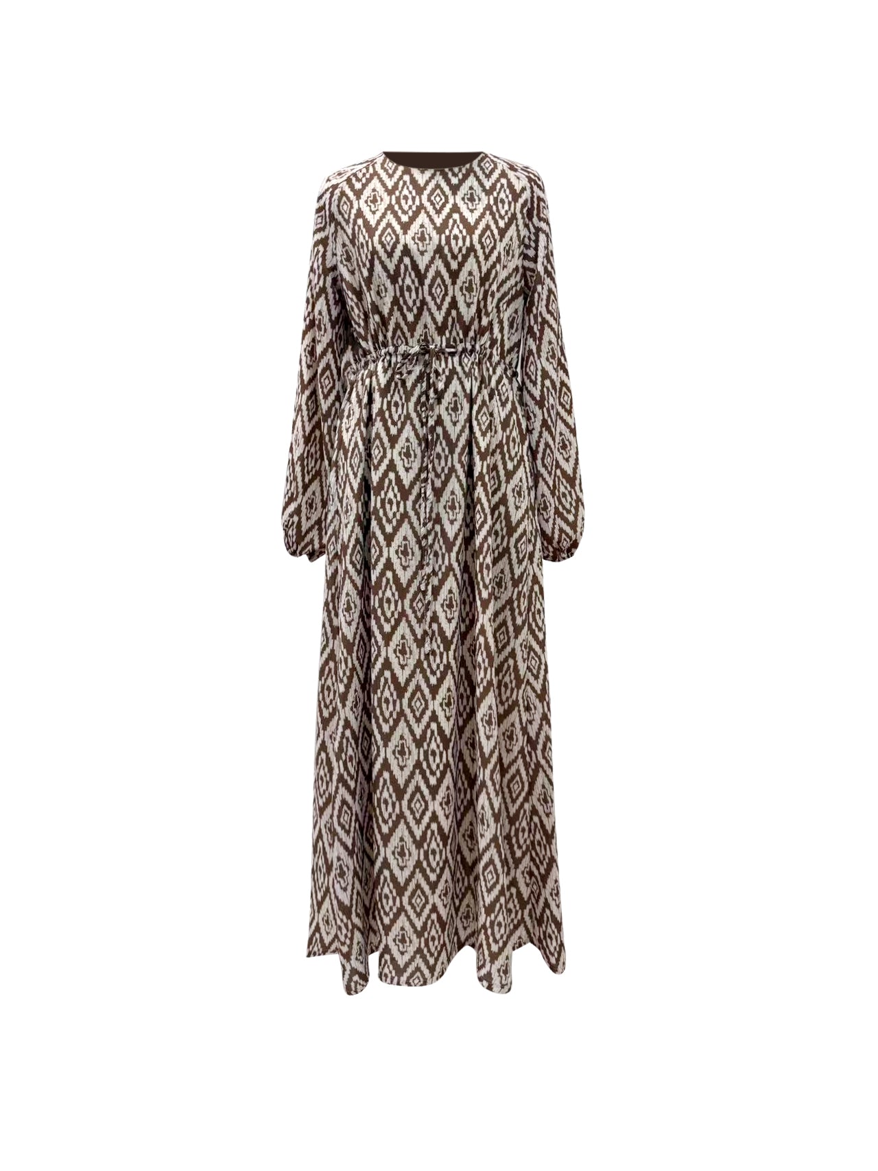 Tasneem Diamond Print Maxi - Mocha Weave