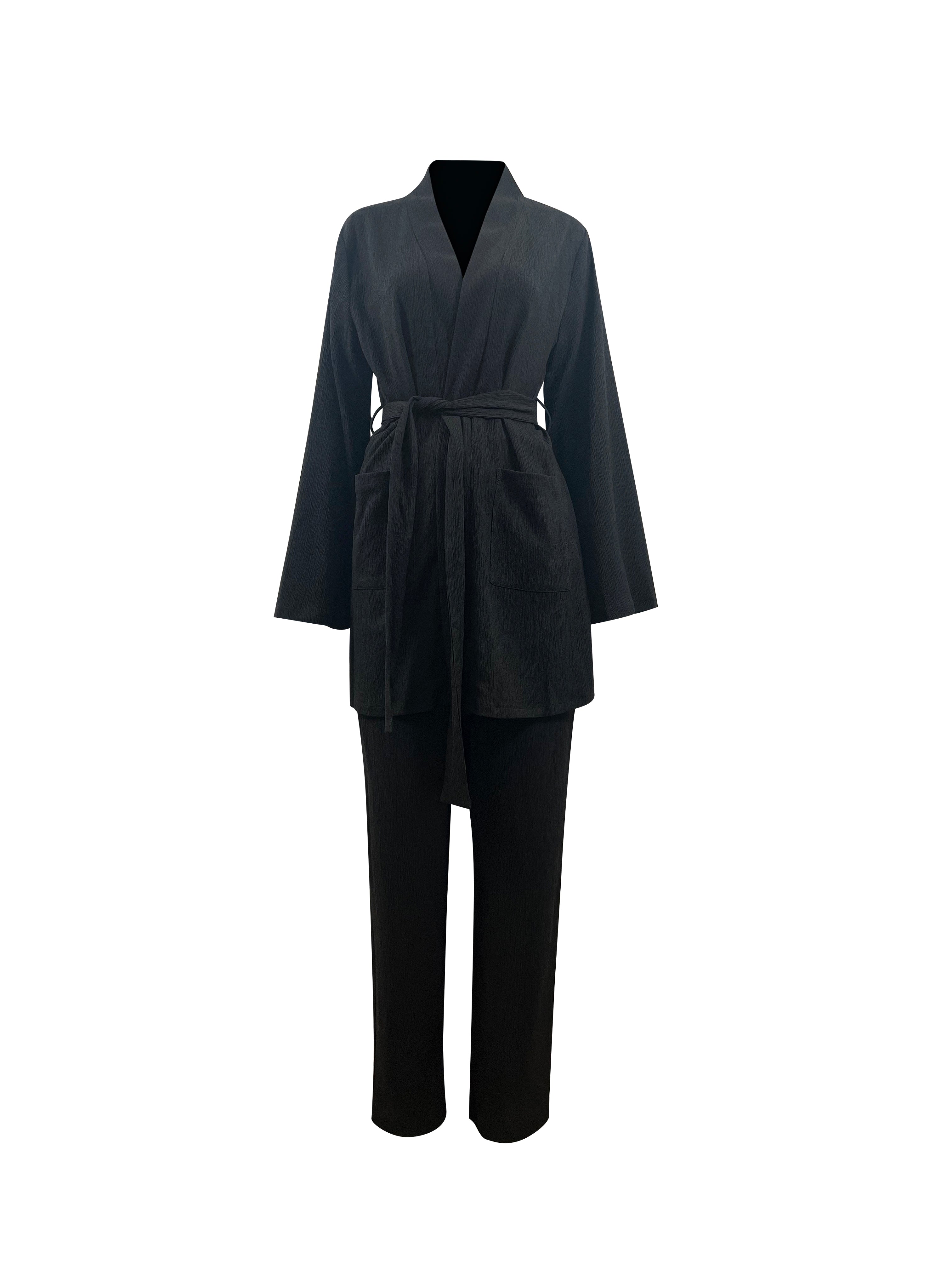 Marwa Two Piece Matching Set - Black