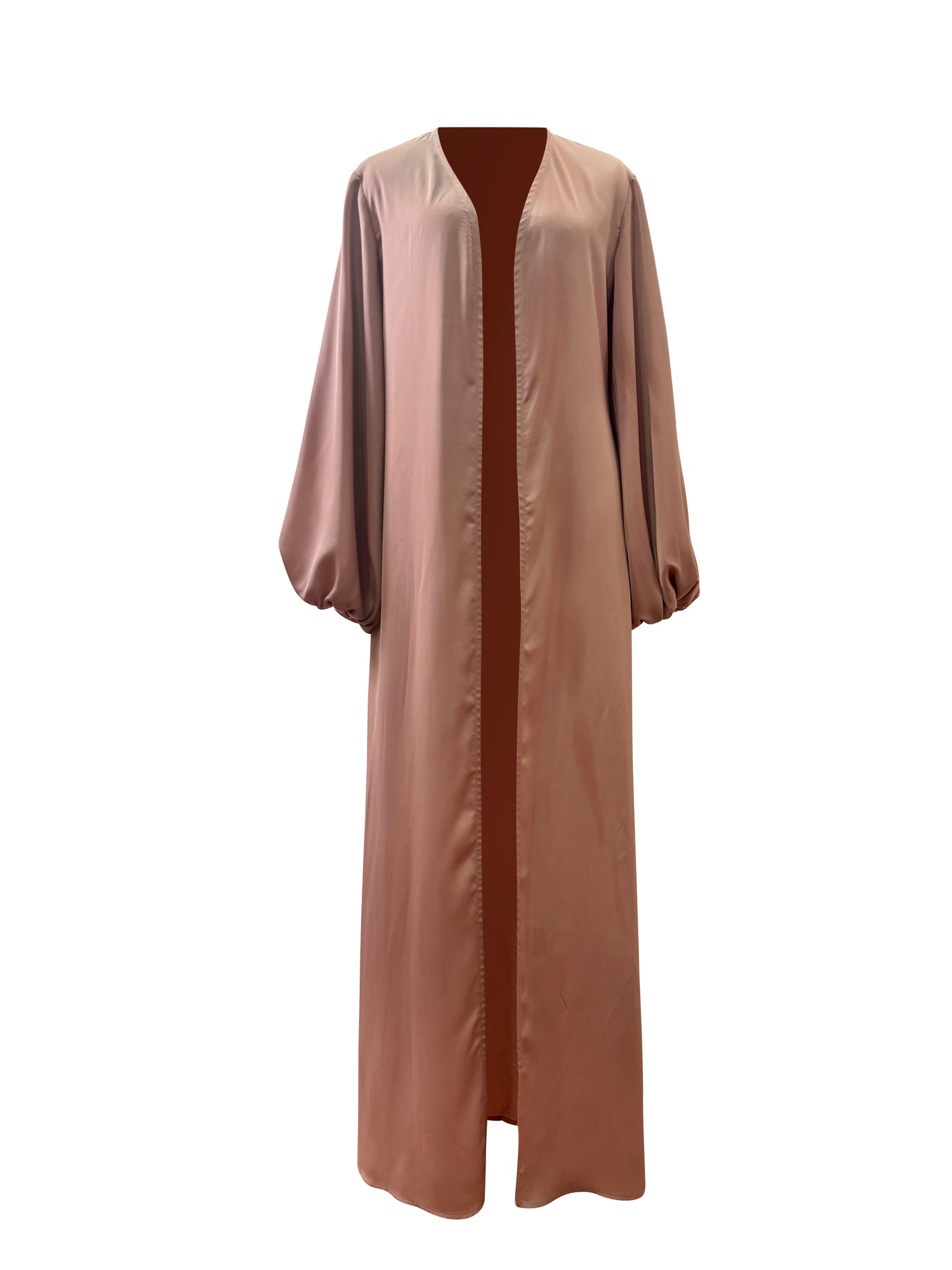 Saya Balloon Sleeve Abaya - Pale Blush