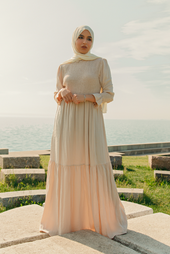 Hijab top maxi dress