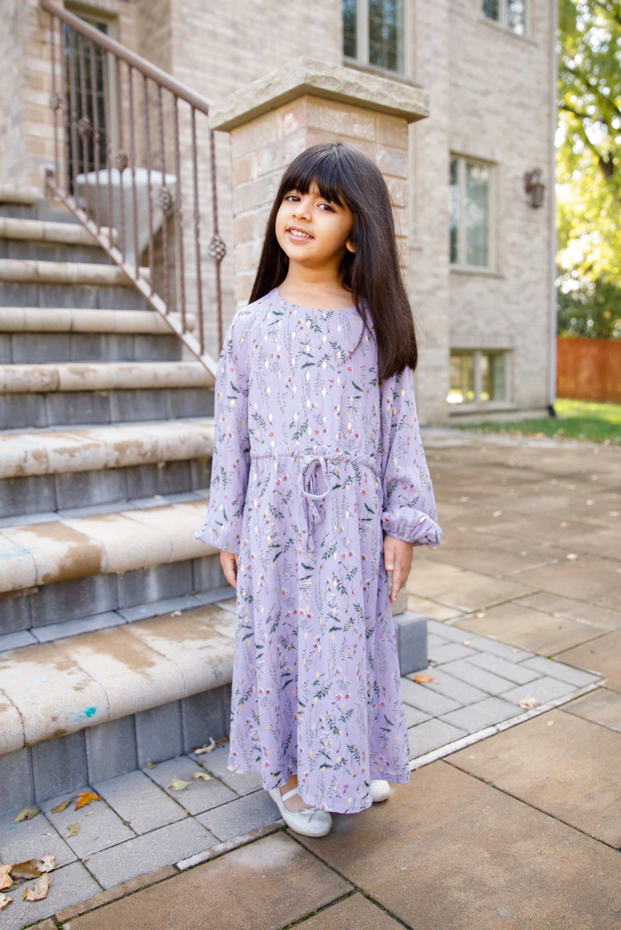 Mini Felice Floral Maxi Dress - Multi Color | Kids Size | Flower Print, Boat Neckline, Cinched Balloon Sleeves | Clothing | Niswa Fashion Mini Felice Floral Maxi Dress - Multi Color | Kids Size | Flower Print, Boat Neckline, Cinched Balloon Sleeves | Clothing | Niswa Fashion