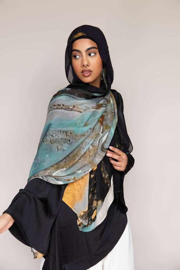 PRINTED MODAL - MIDNIGHT TIDE