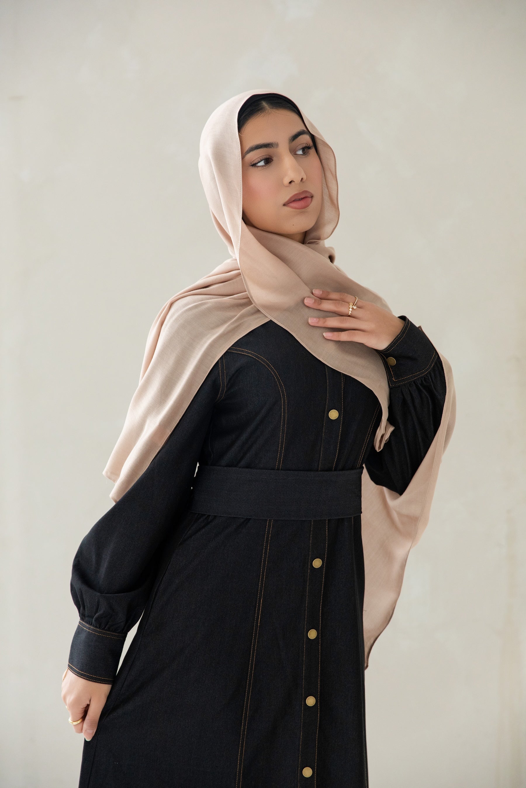 Zeina Denim Dress - Midnight