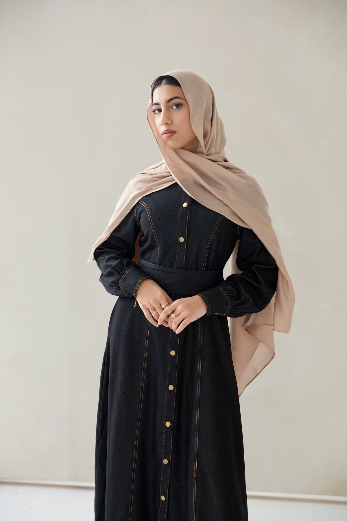 Zeina Denim Dress - Midnight