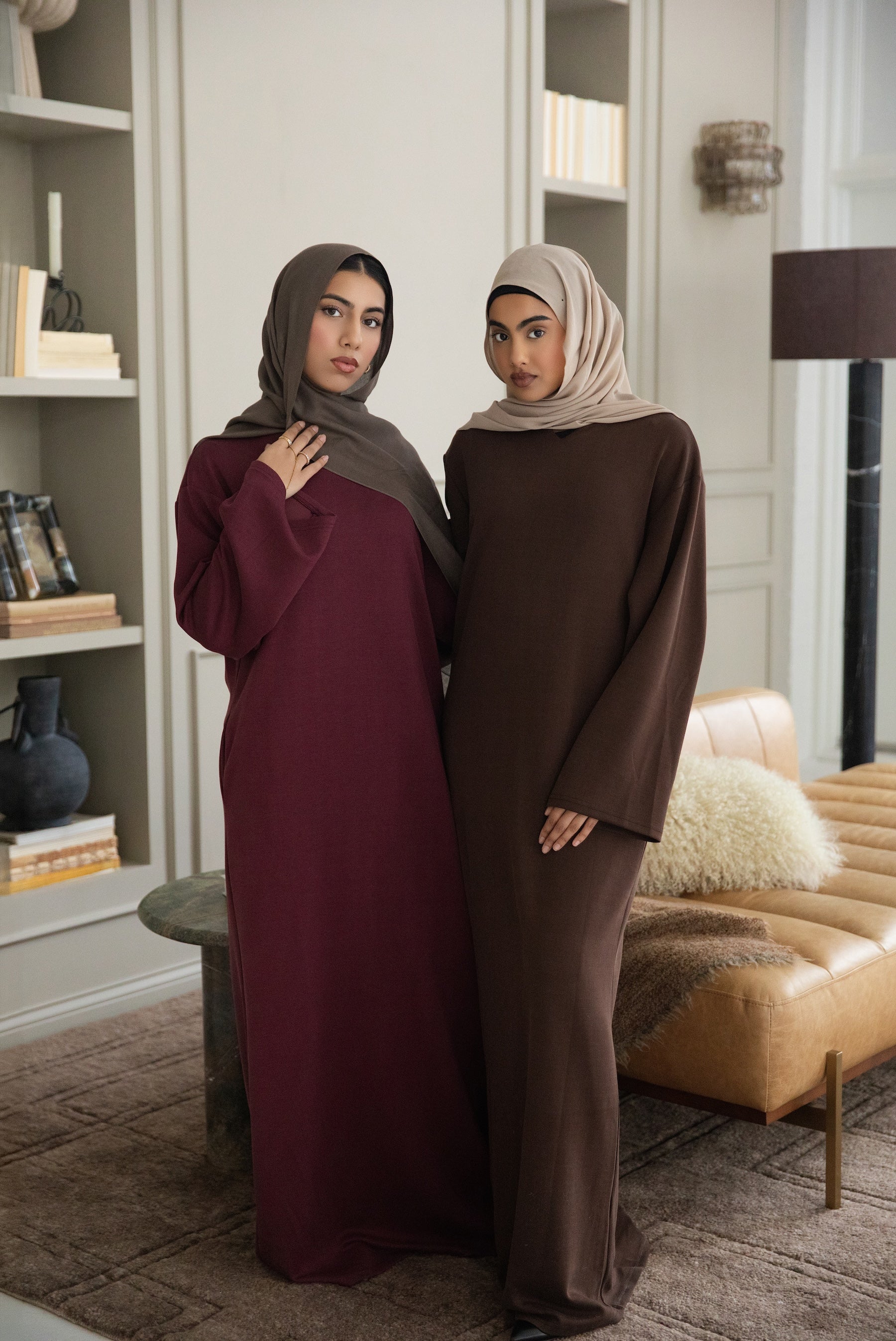 Hana Comfort Abaya - Cherry Red