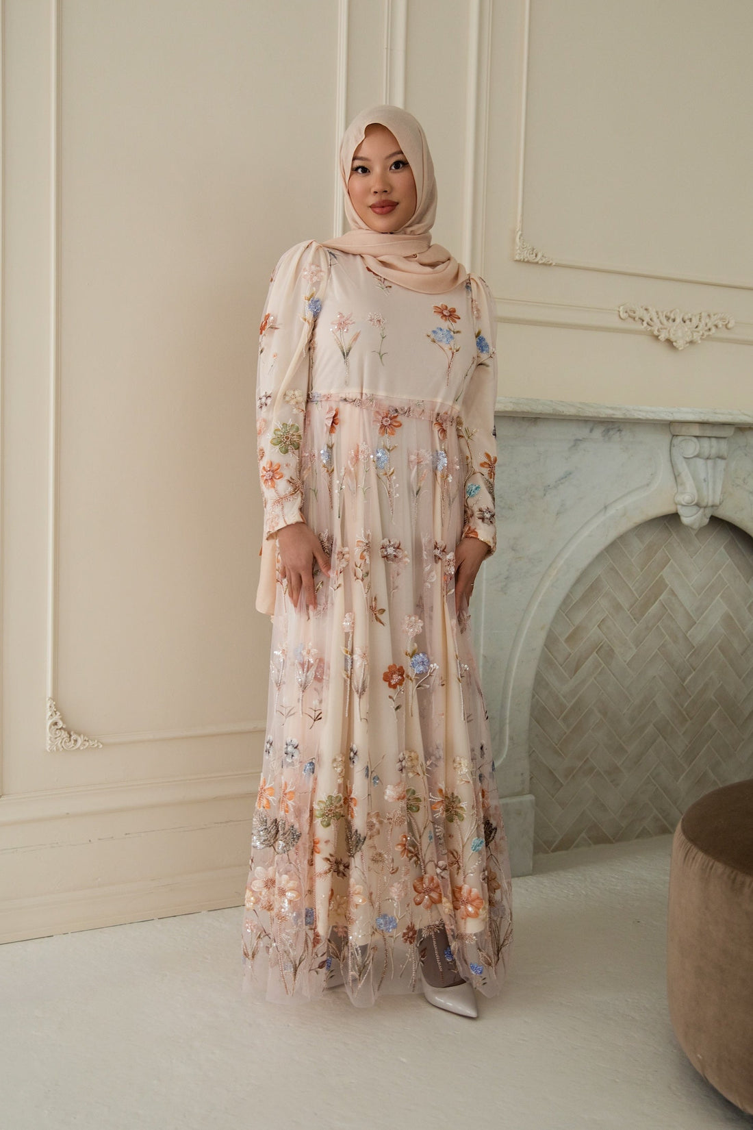 Samiha Embroidered Dress