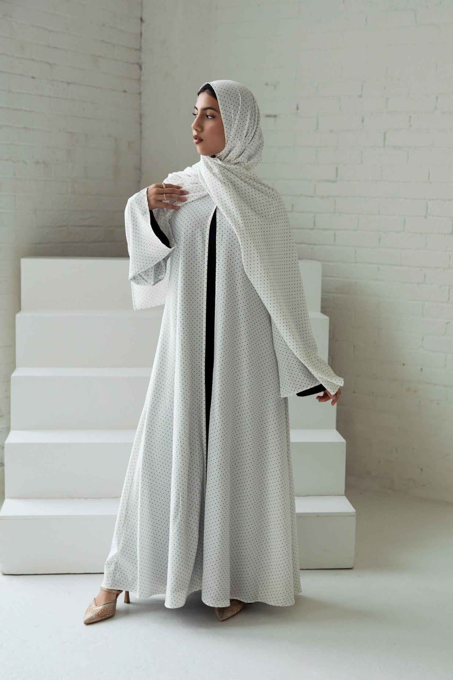 Qamar Kimono Abaya - Vanilla Bean