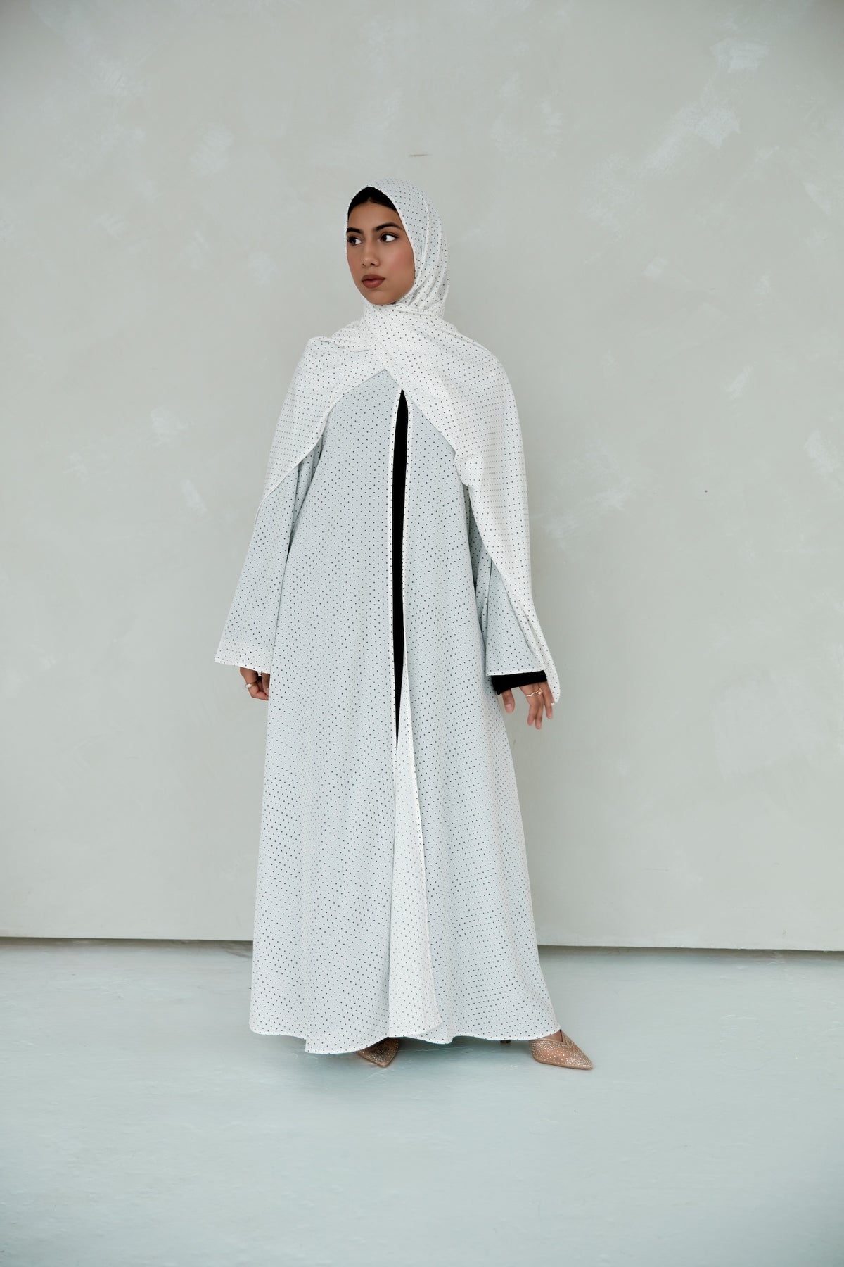 Qamar Kimono Abaya - Vanilla Bean