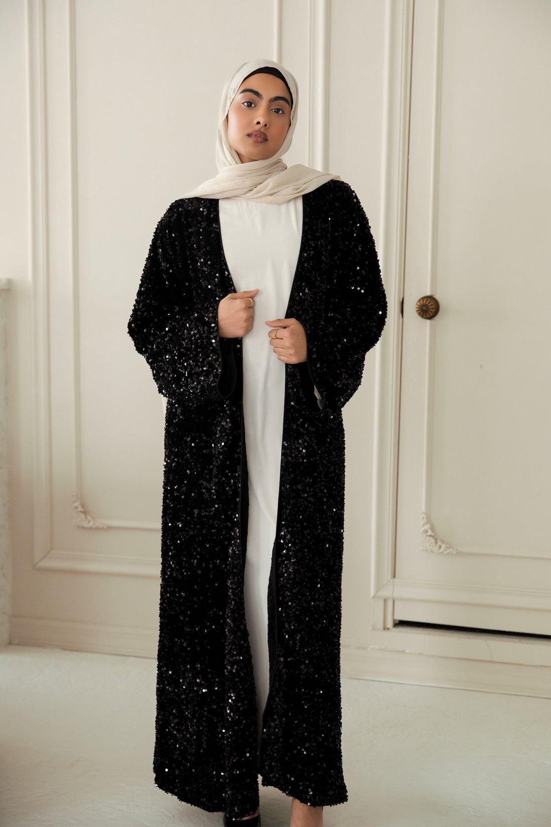 Ridaa Sequin Abaya - Nightfall