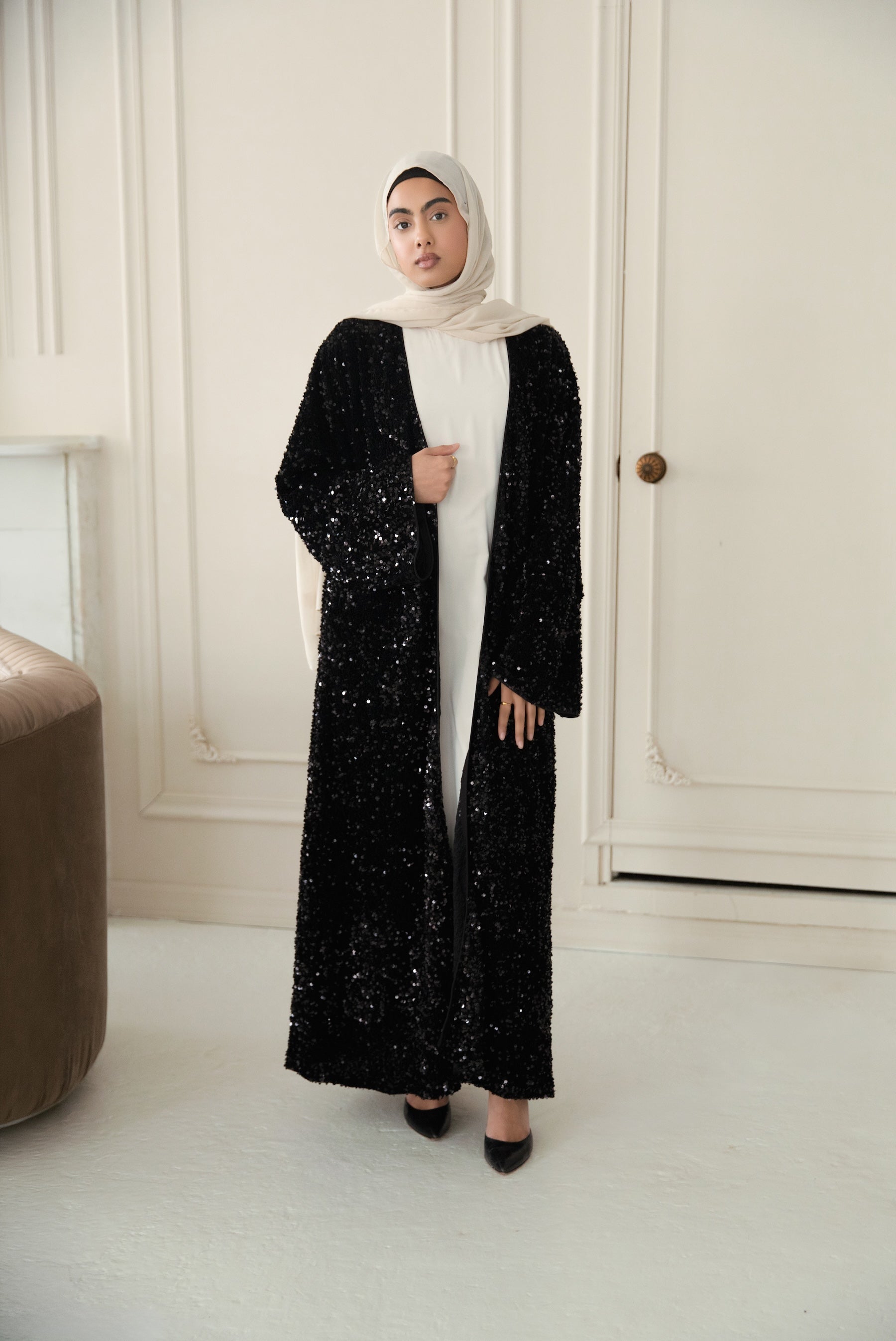 Ridaa Sequin Abaya - Nightfall