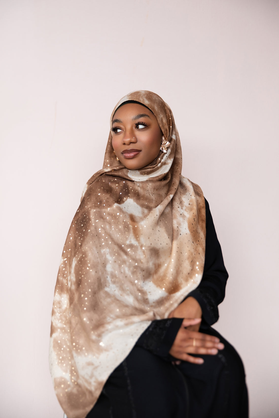 Amber Stardust Printed Viscose