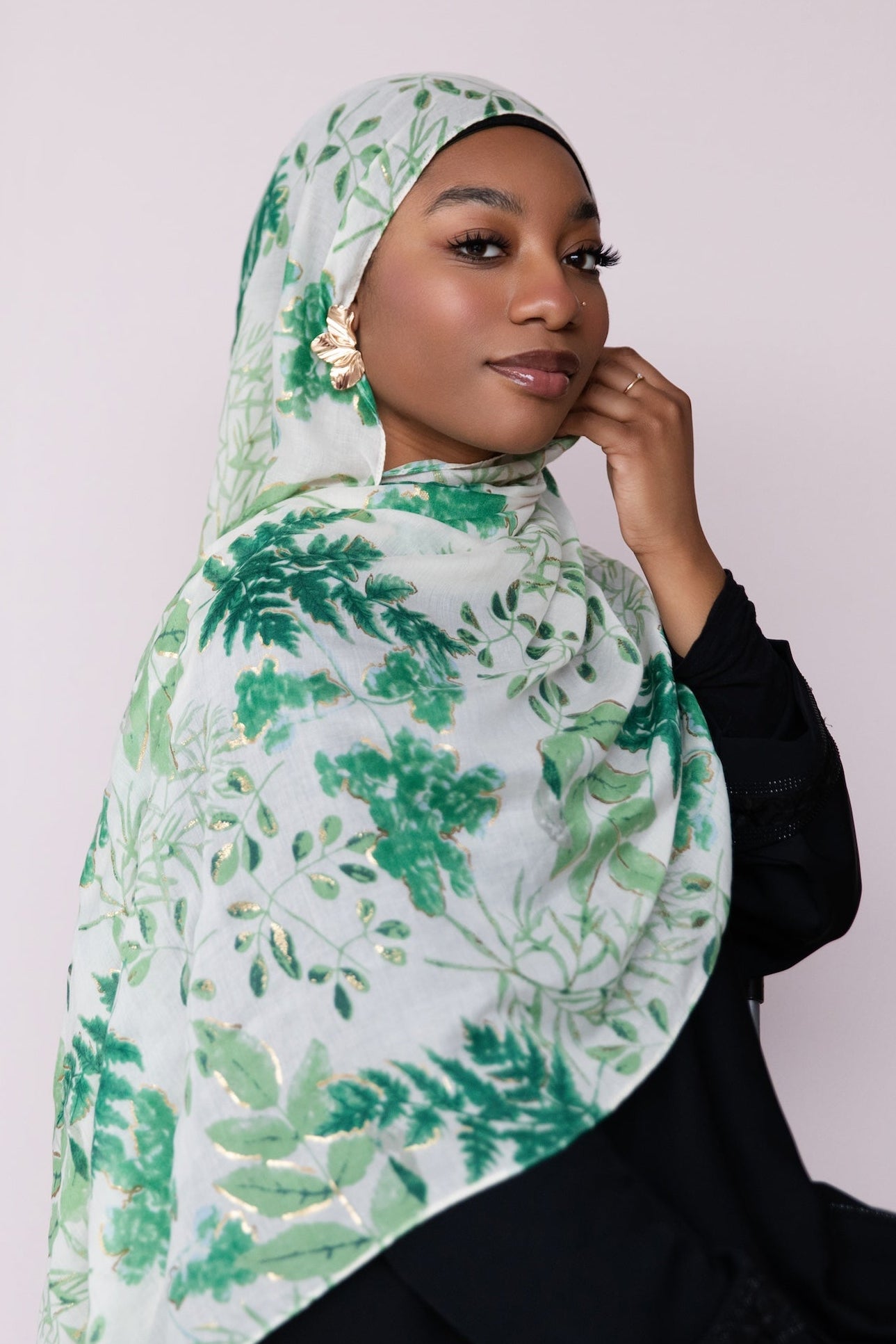 Emerald Fern Printed Viscose
