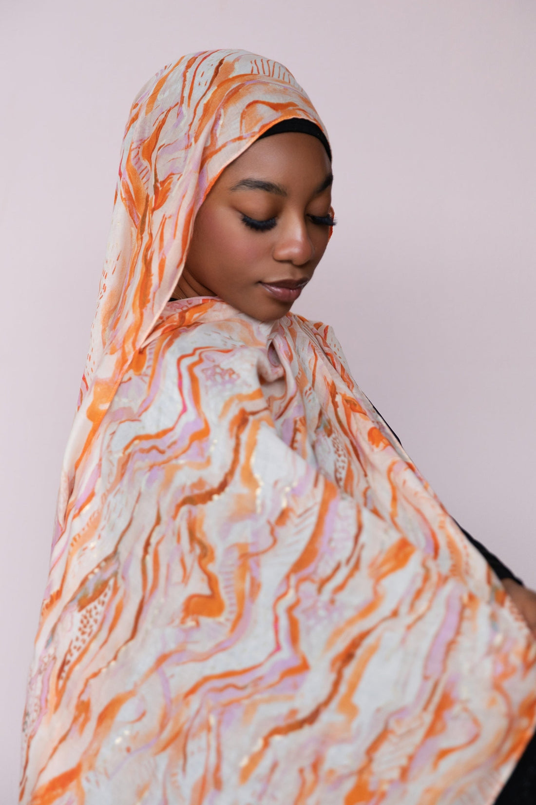 Coral Marble Viscose