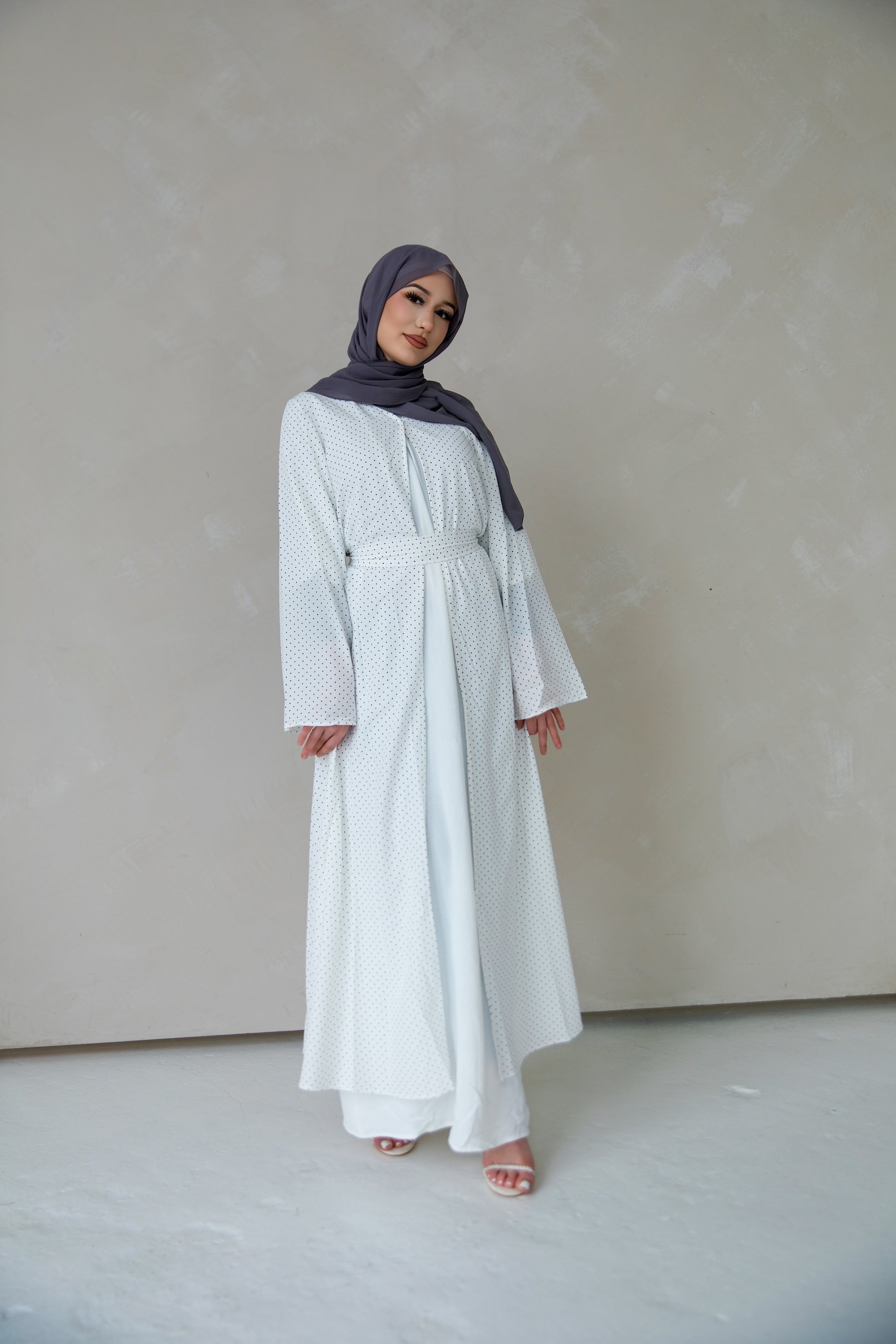 Qamar Kimono Abaya - Vanilla Bean