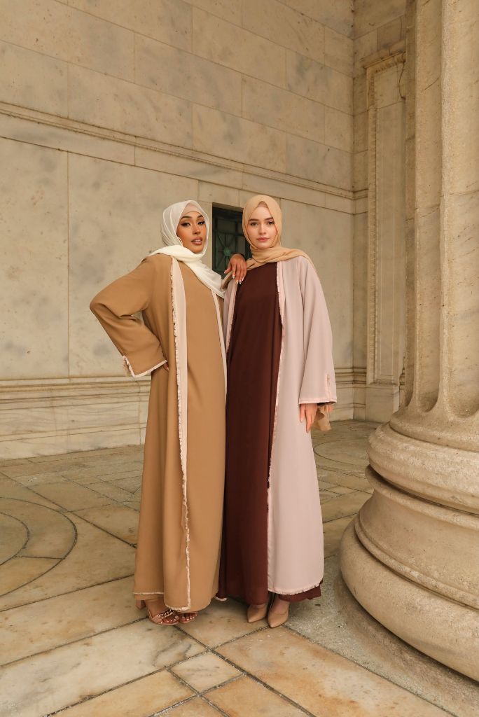 Alwan Reversible Kimono Abaya - Rosewood Blush (Copy)