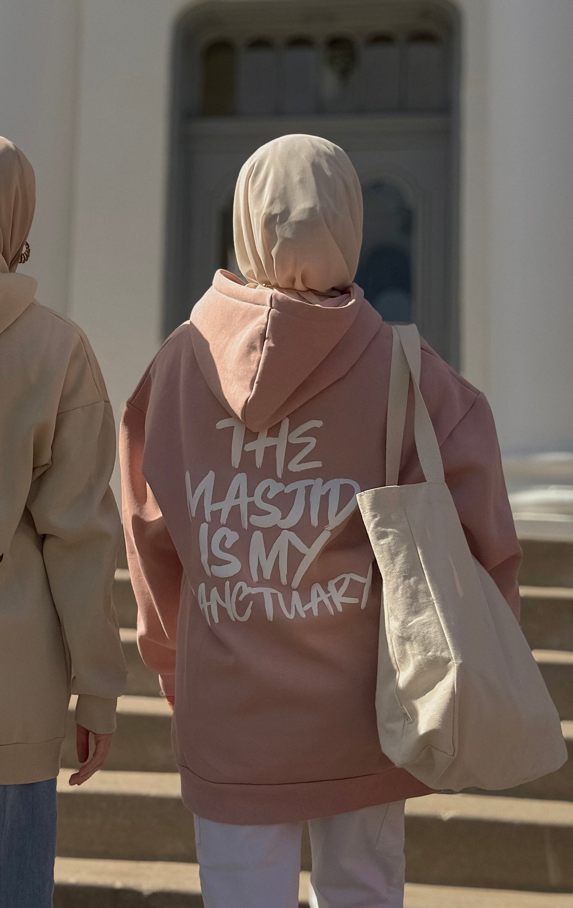 The Masjid Is My Sanctuary Hoodie - Dusty Pink