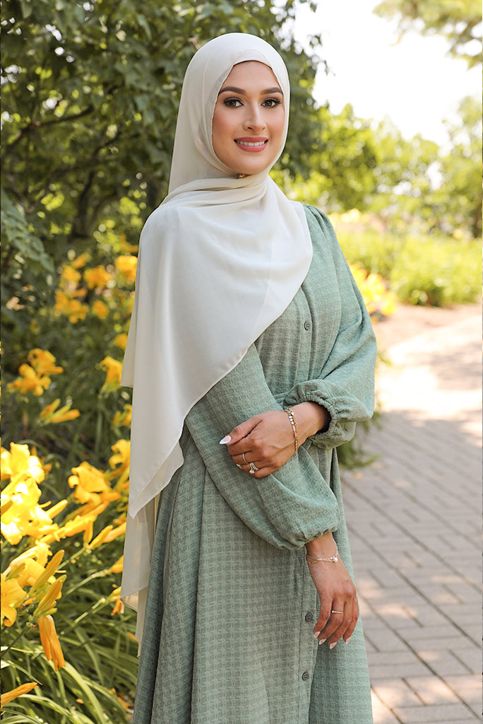 Rania Textured Maxi Dress - Meadow Green