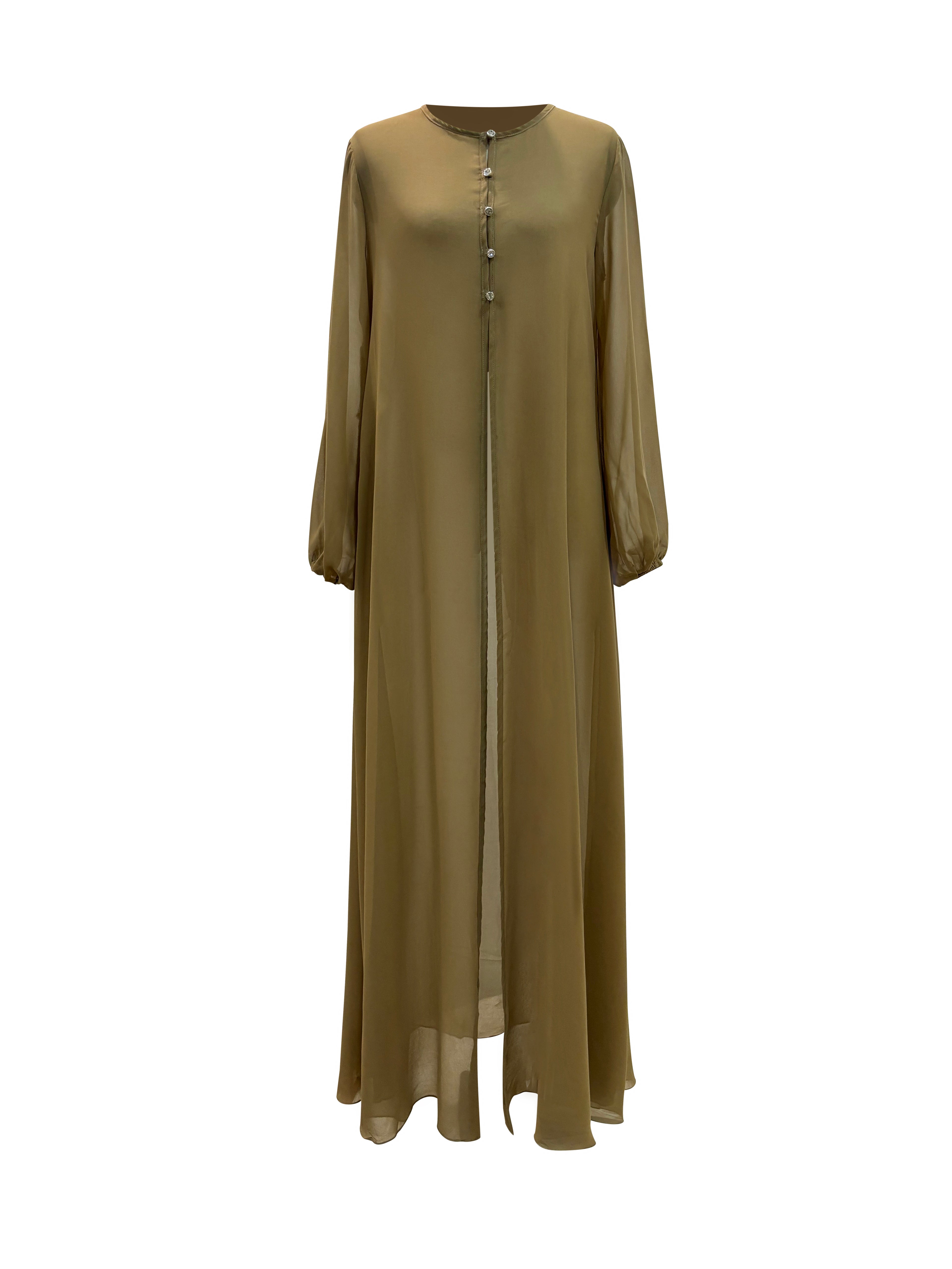 Hawa Chiffon Cardigan - Creme Brulee