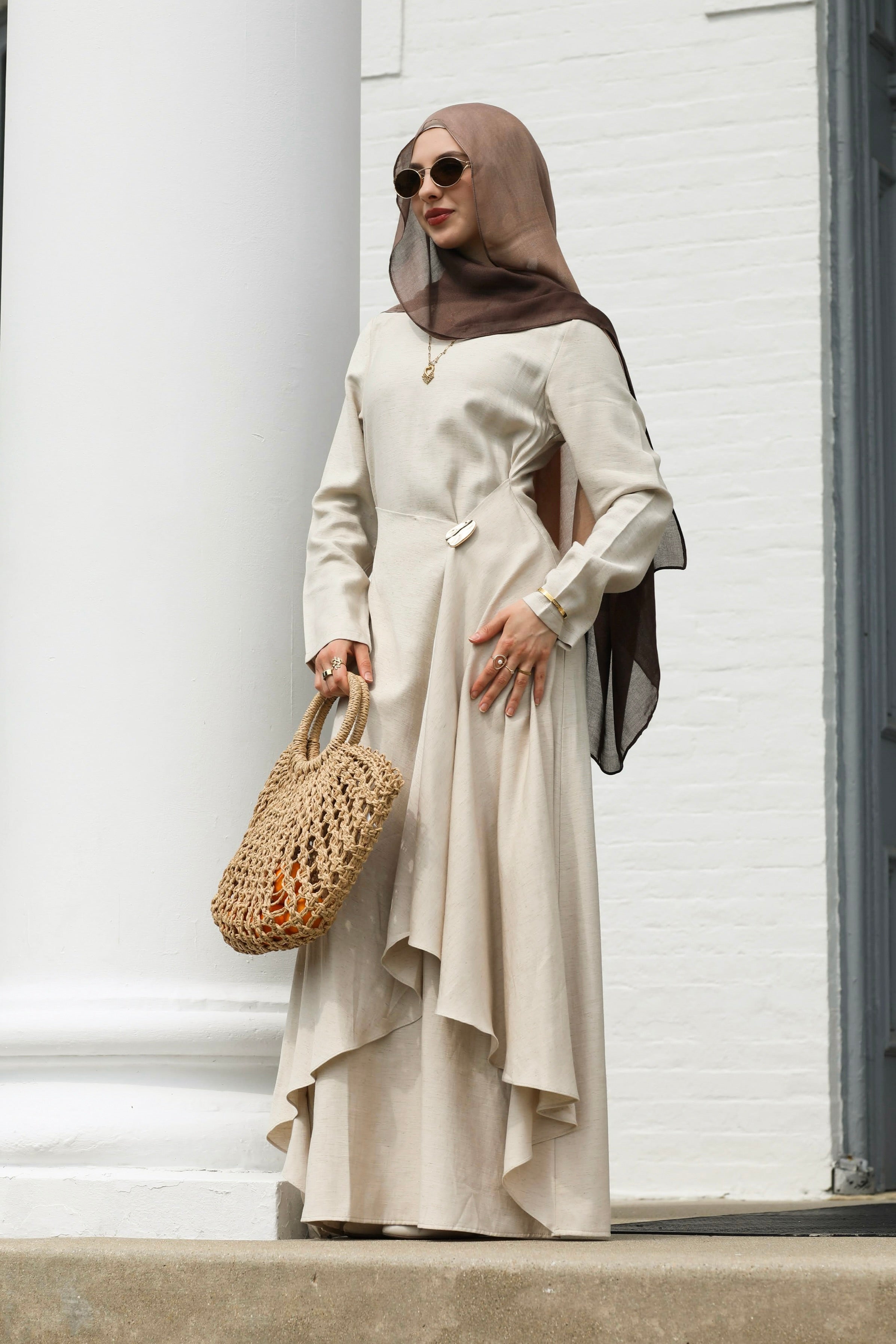 Aurelia Linen Convertible Dress