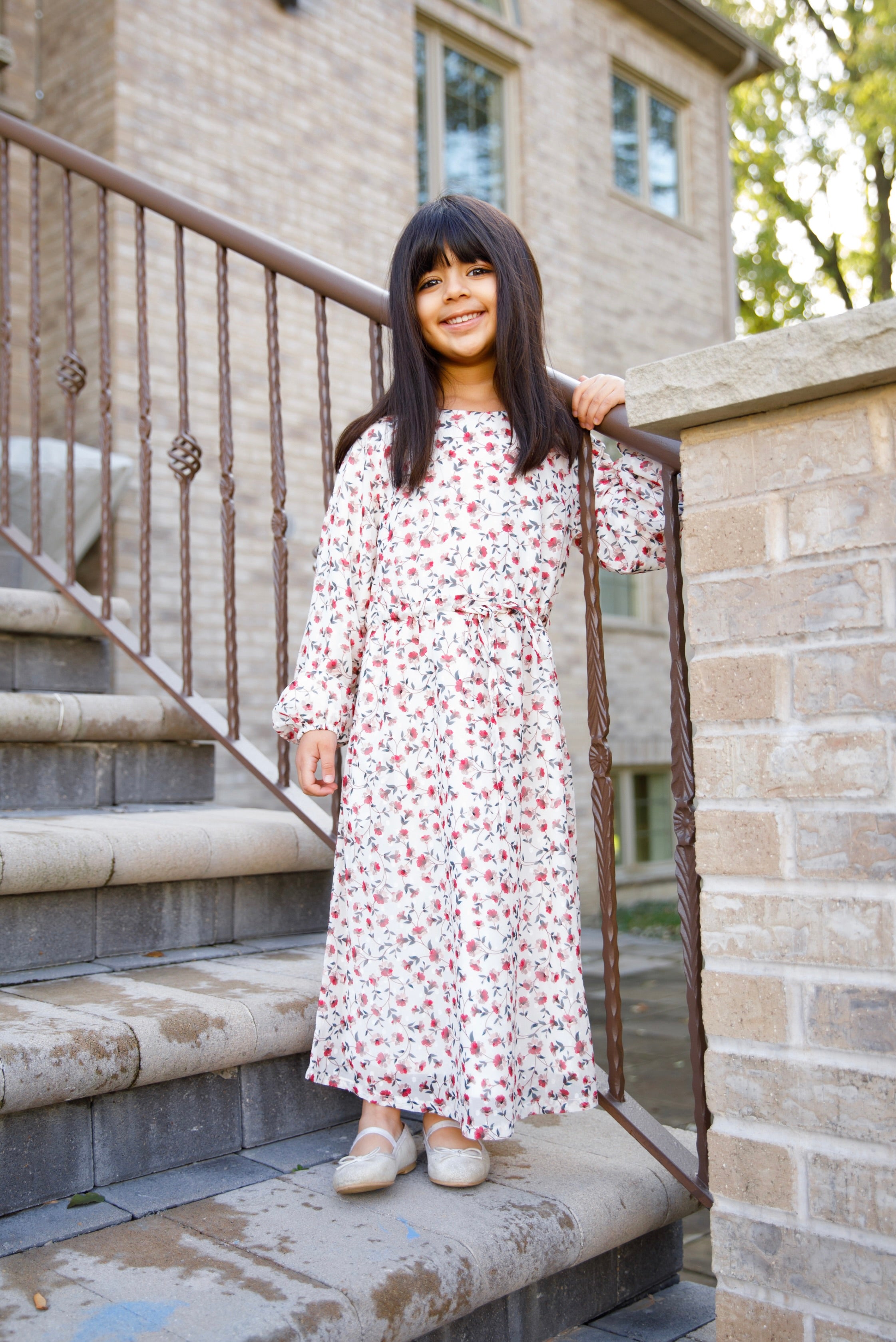 blossom maxi dress PEACH BLOSSOM MAXI DRESS