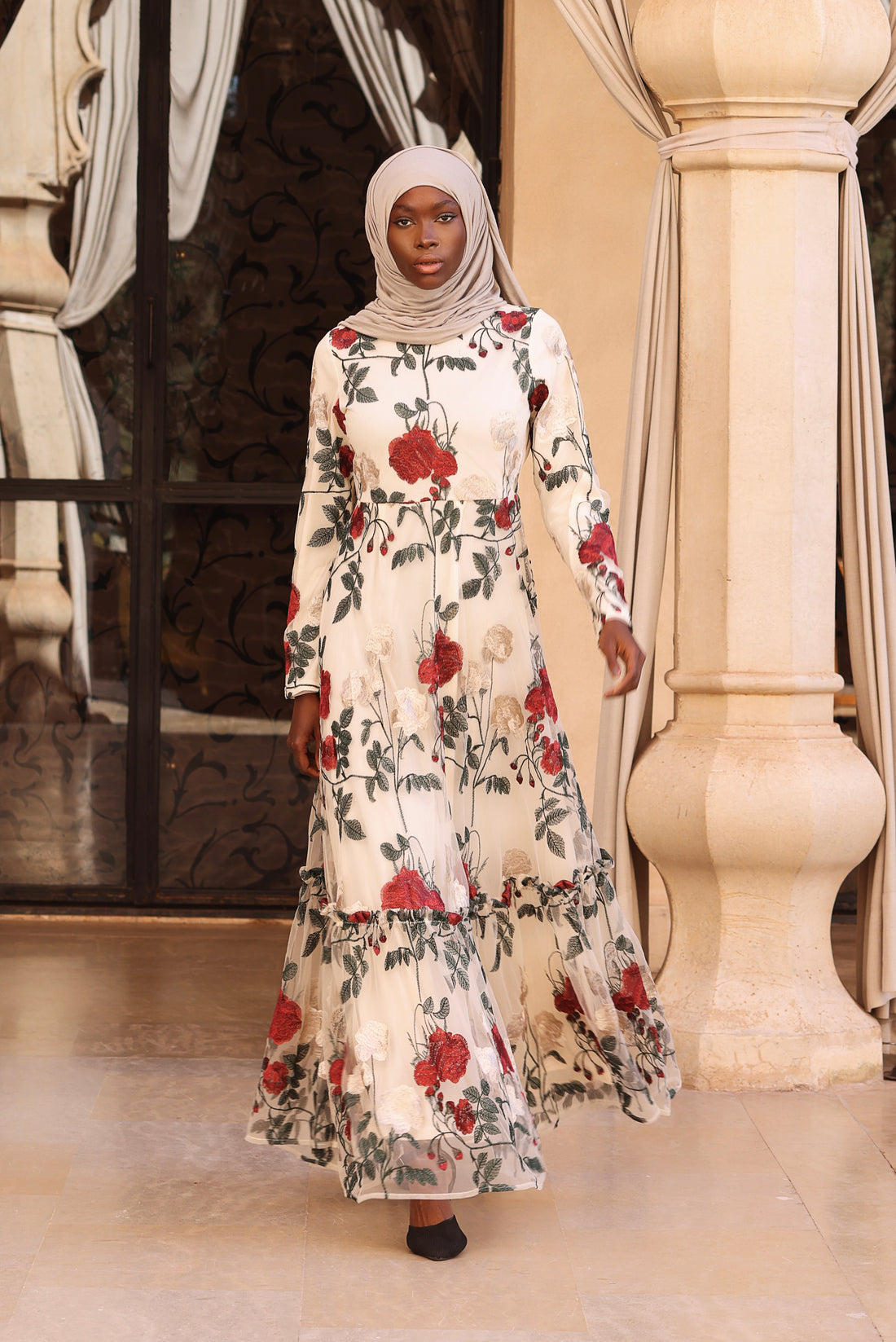 Rabat Embroidered Maxi Gown