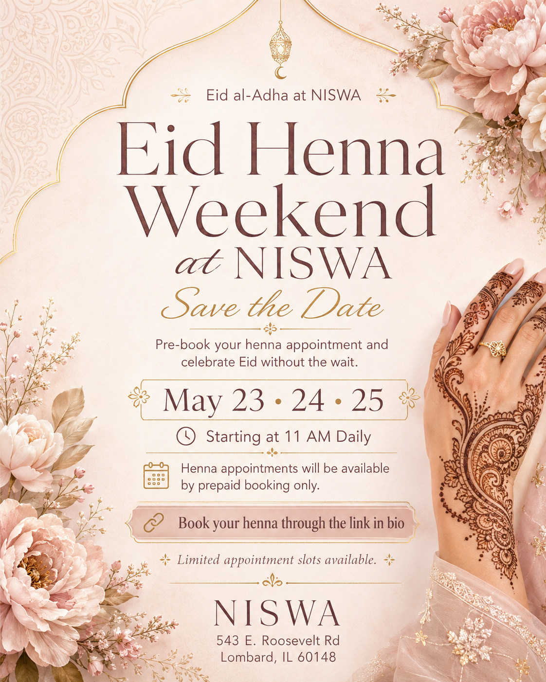 EID HENNA - MAY 23-25, 2026