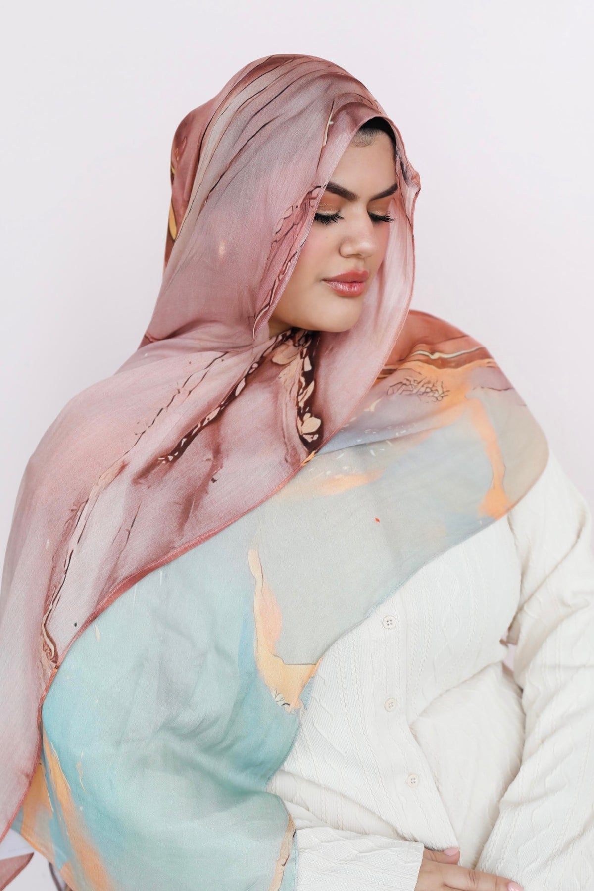 PRINTED MODAL - SUNSET PETAL