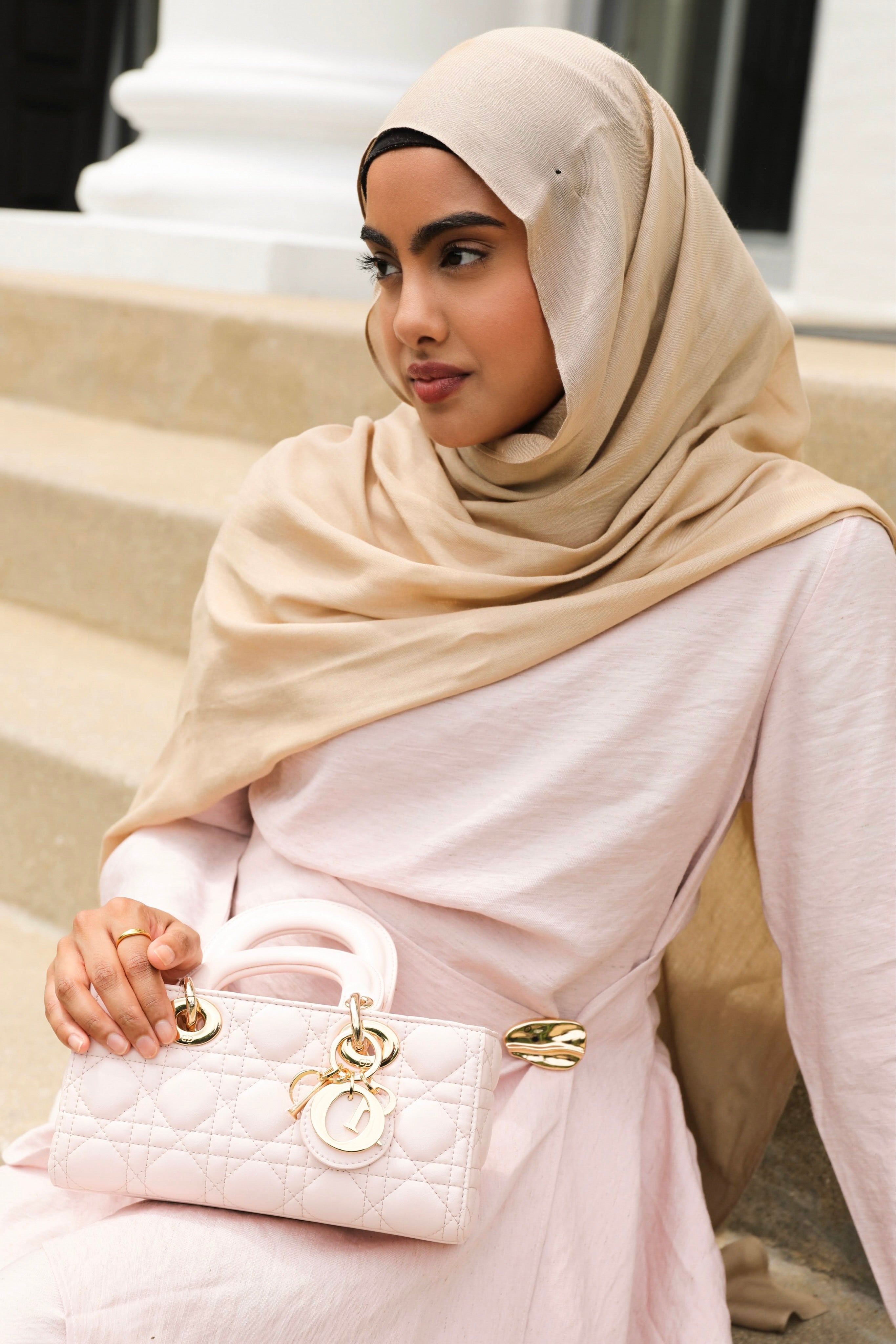 Aurelia Linen Two Piece Set - Blush