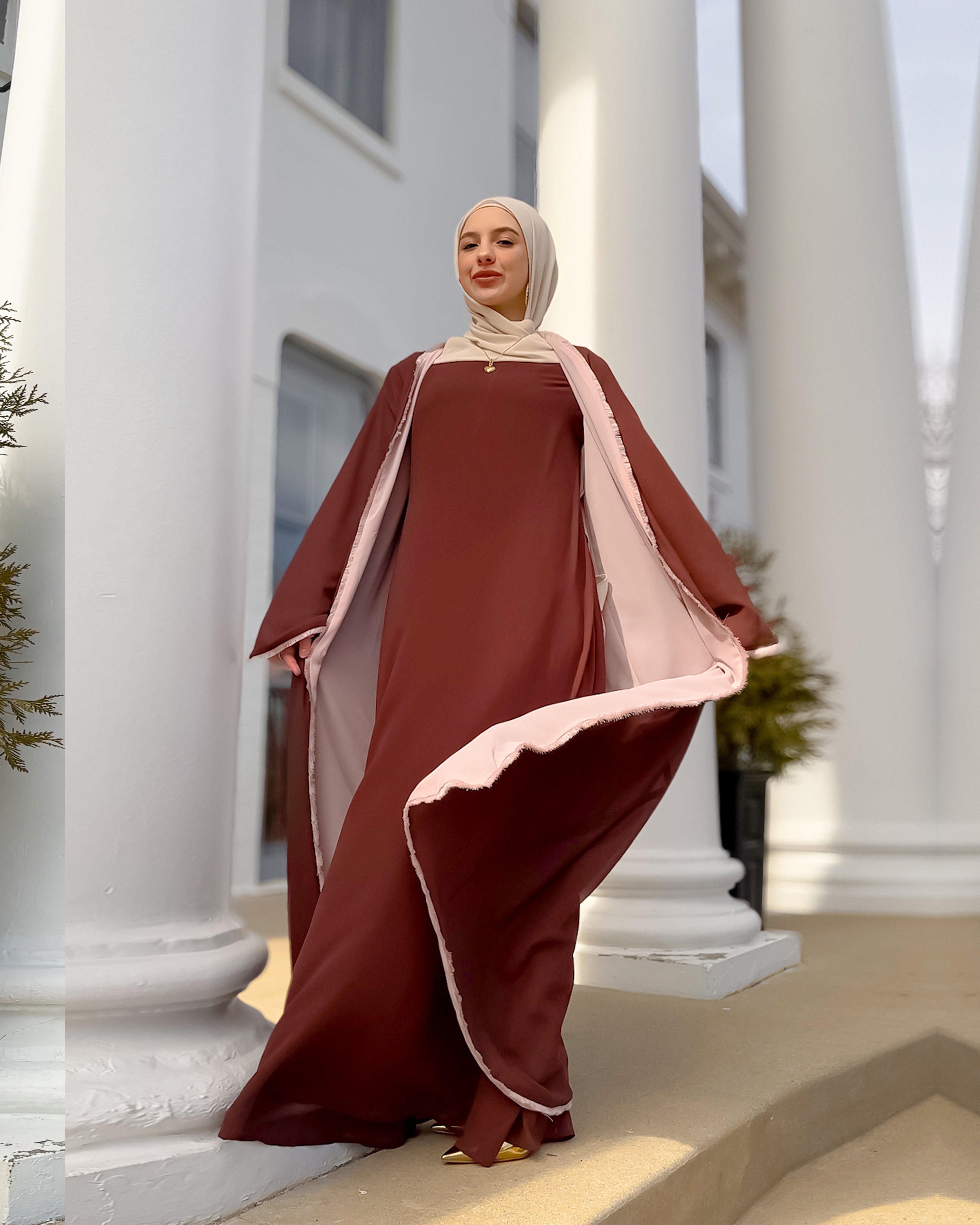 Alwan Versatile Dress - Rosewood