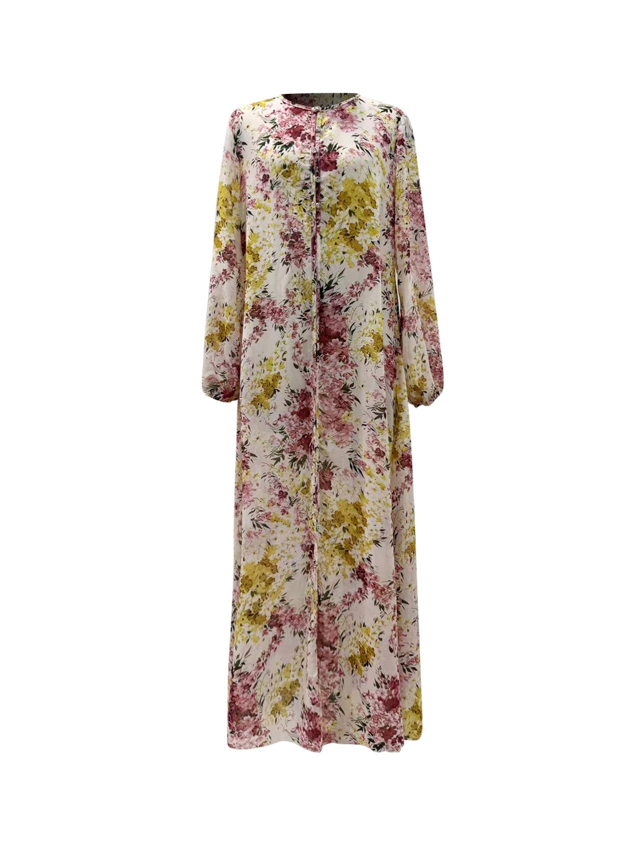 chiffon cardigan dress New Chinese style cheongsam & chiffon cardigan Skirt / L