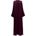 Salma Abaya - Cranberry Maroon