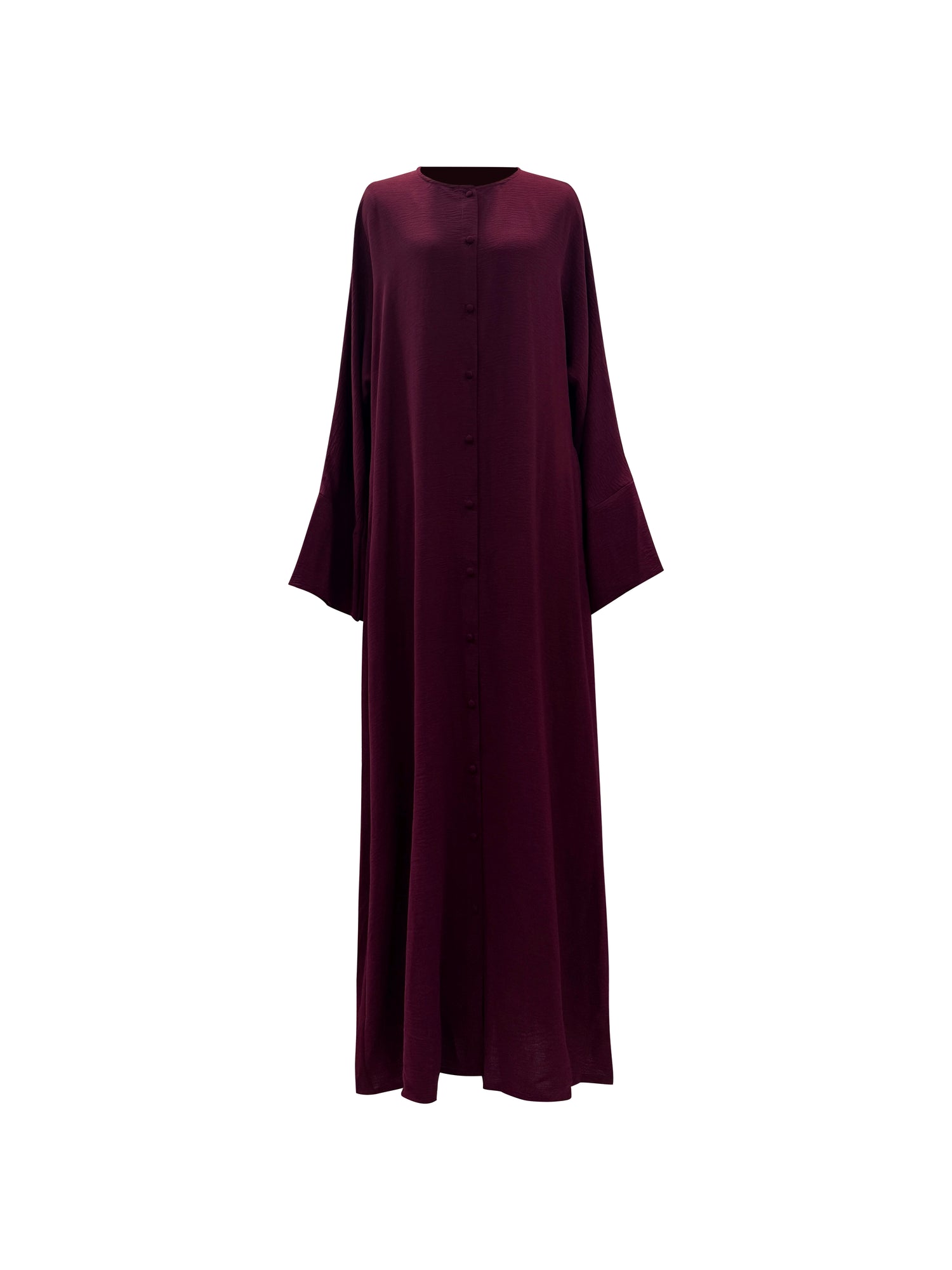 Salma Abaya - Cranberry Maroon