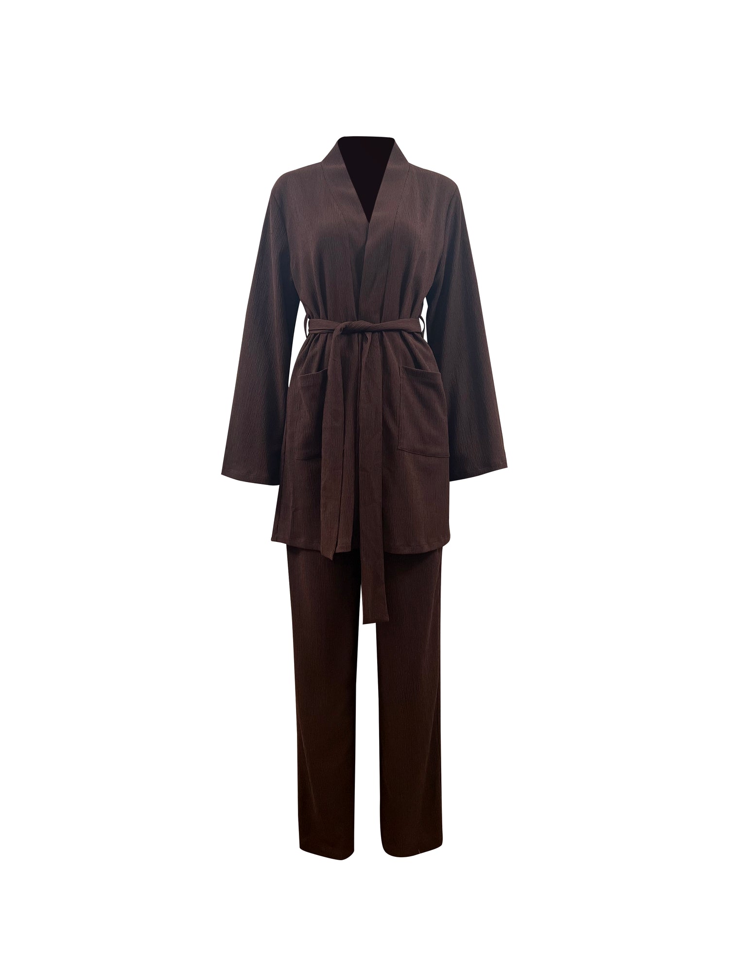 Marwa Two Piece Matching Set - Chocolate