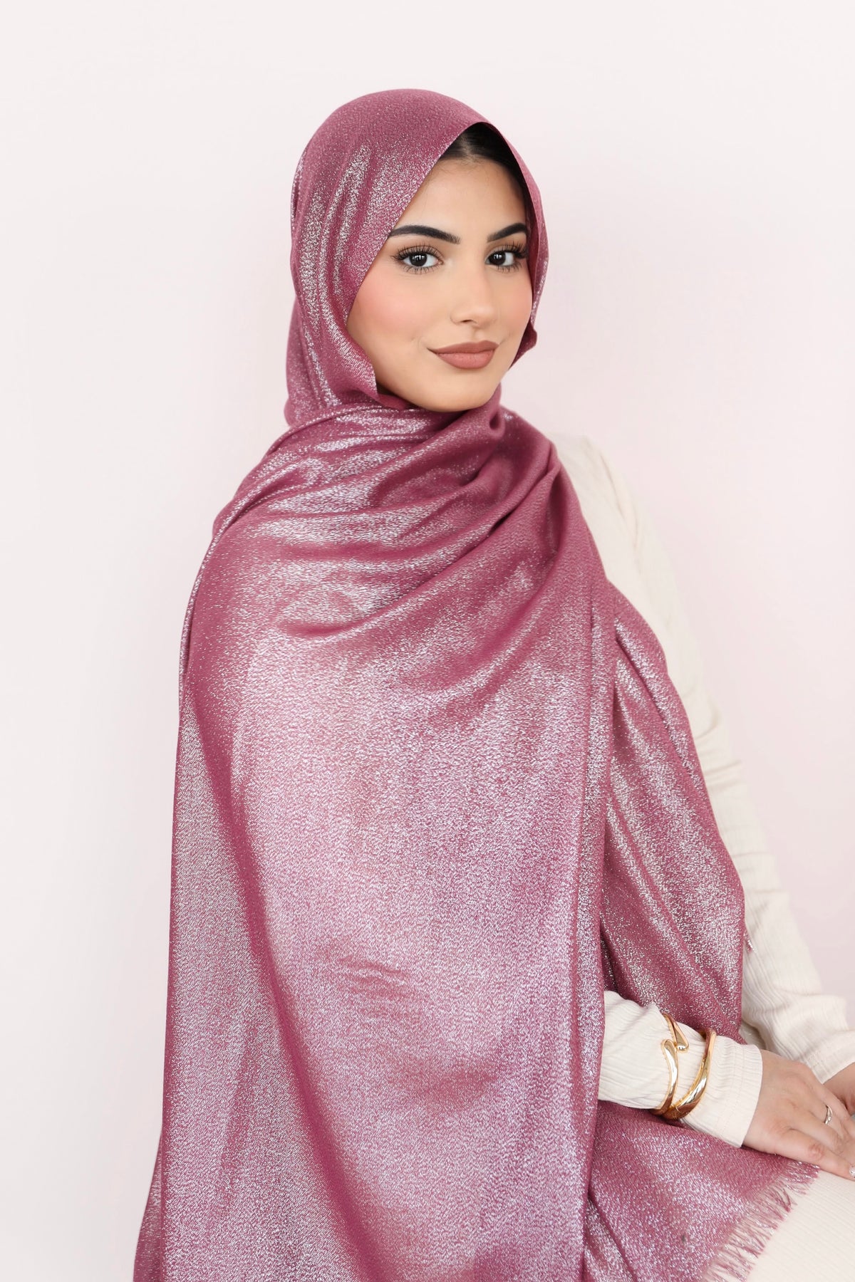 Berry Bright - Metallic Viscose