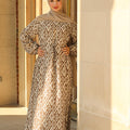 Tasneem Diamond Print Maxi - Mocha Weave
