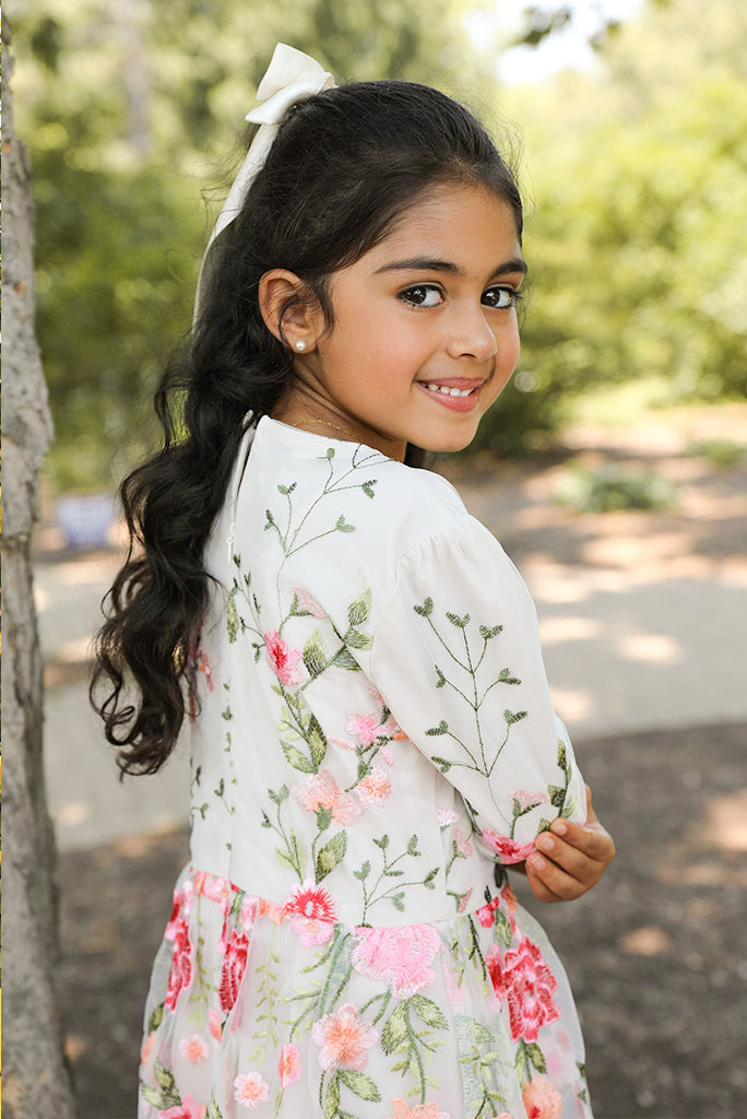 Mini Marseille Embroidered Maxi Gown