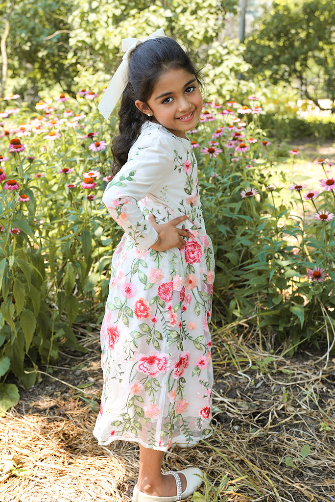Mini Marseille Embroidered Maxi Gown