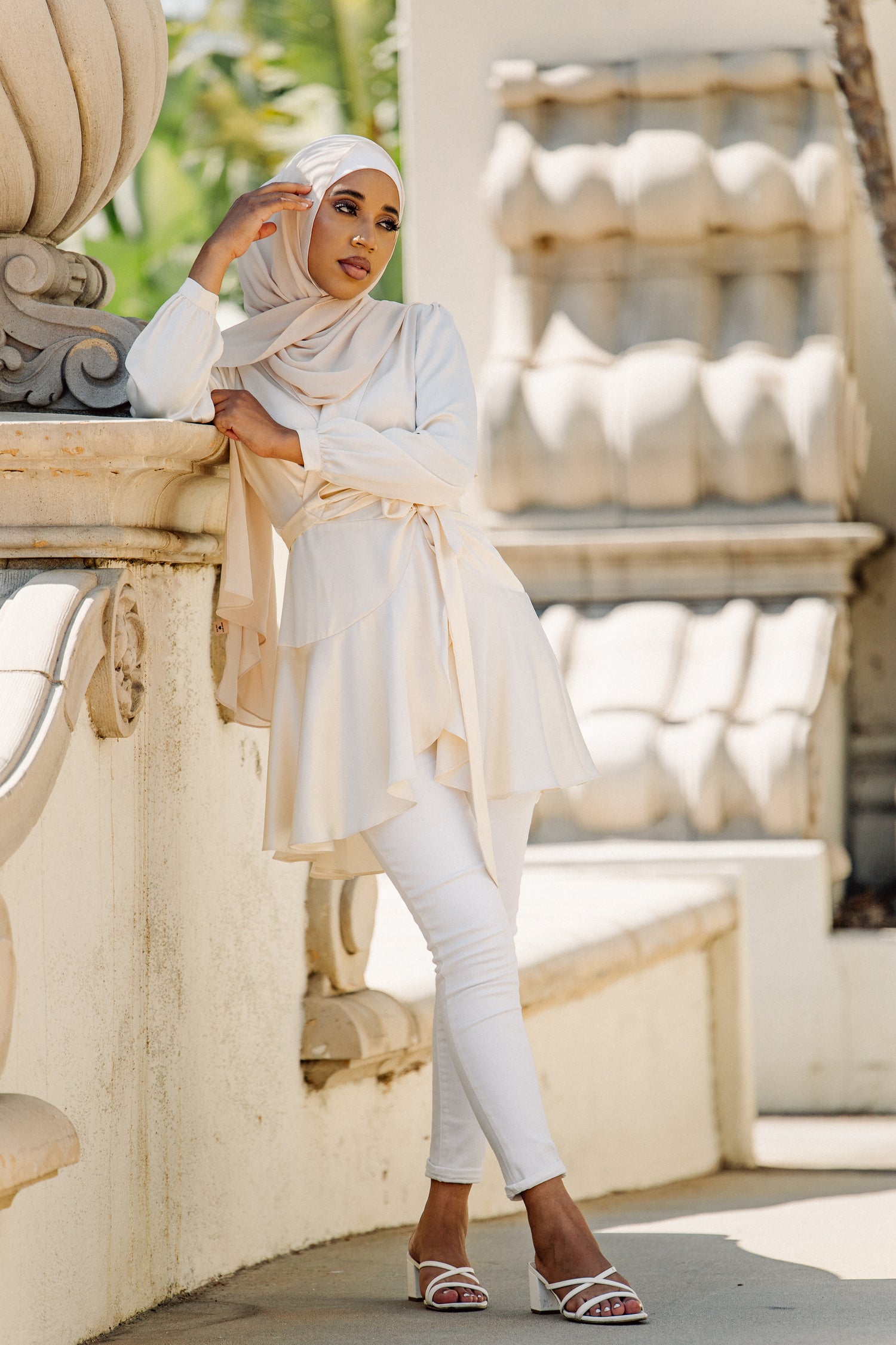 Mila Wrap Tunic - Ivory