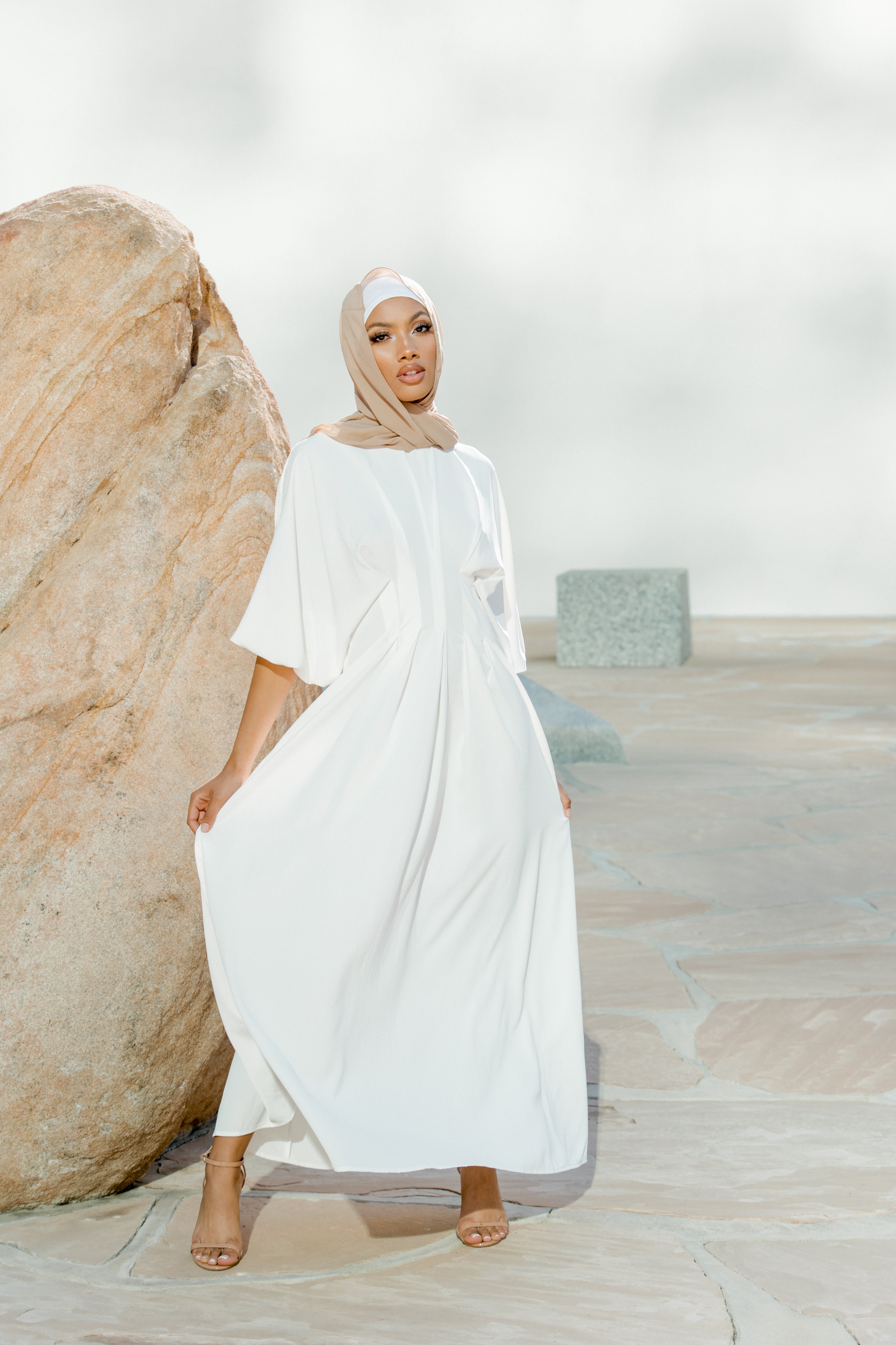 Elmas Maxi Dress - White