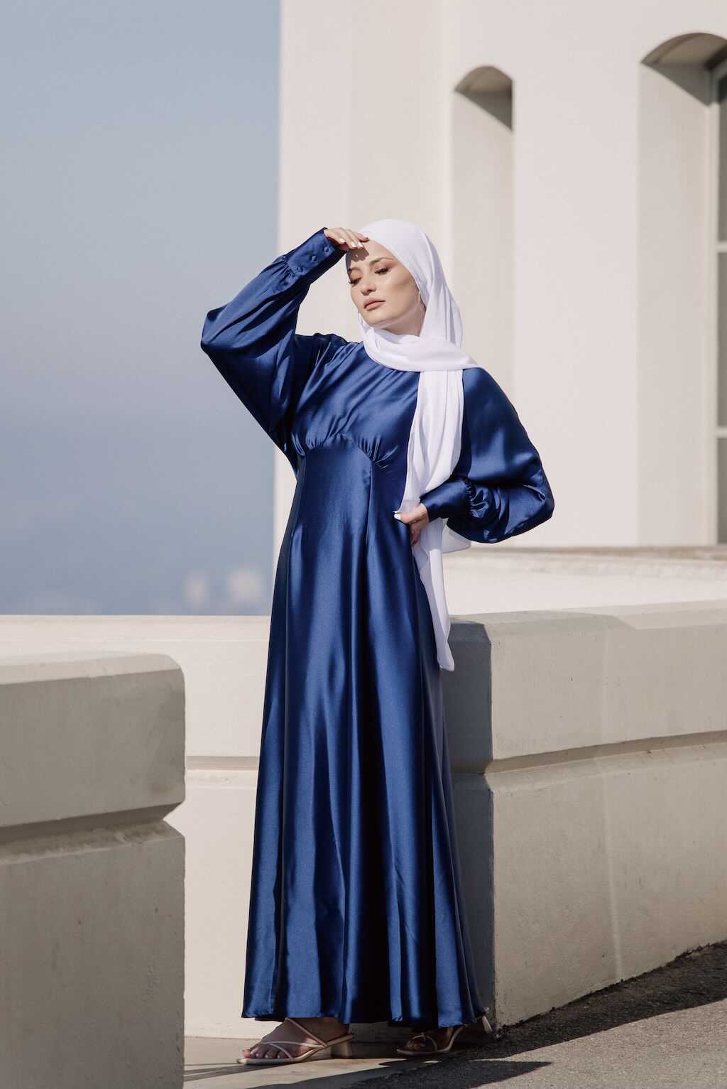 Imelda Batwing Dress - Midnight Blue