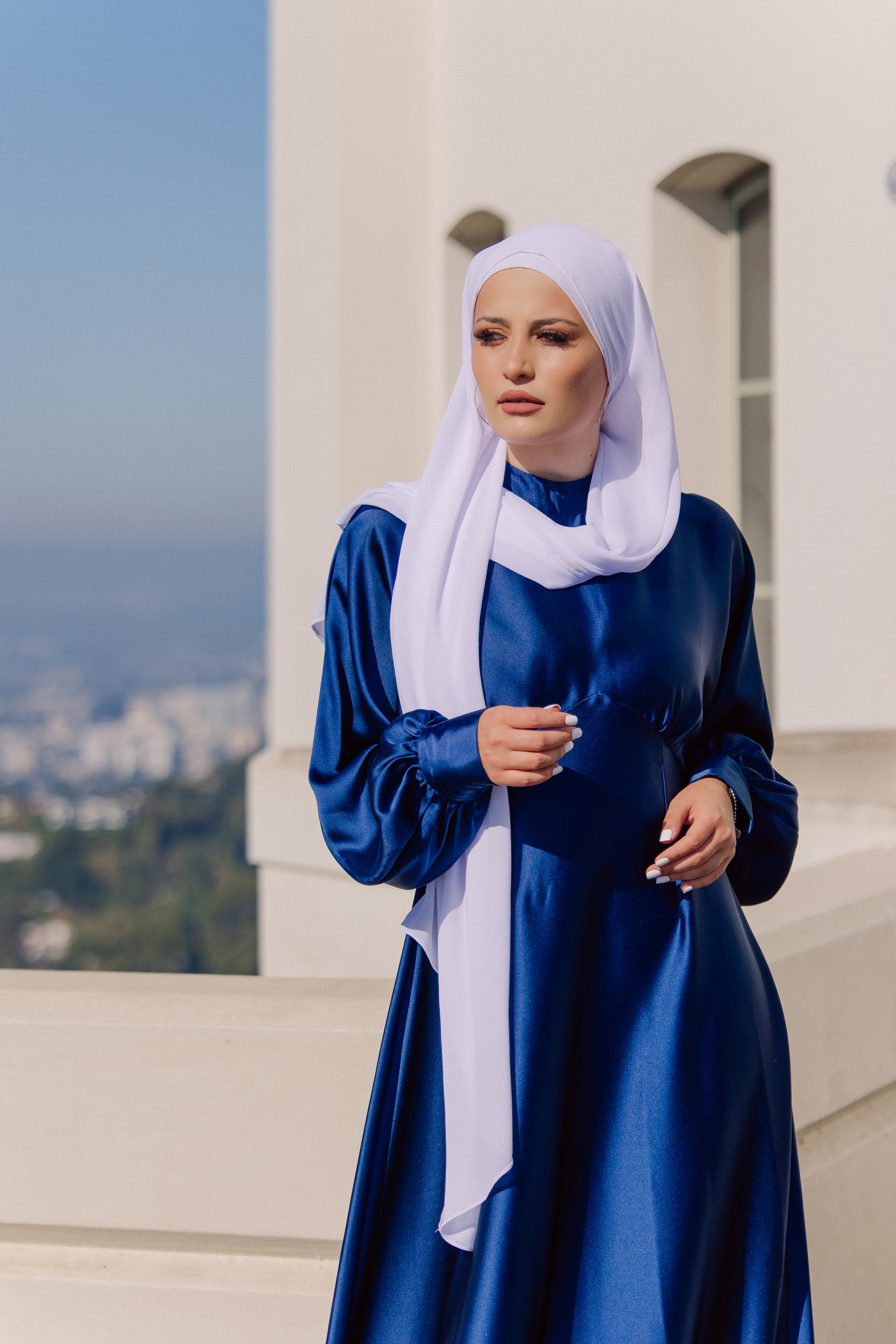 Imelda Batwing Dress - Midnight Blue