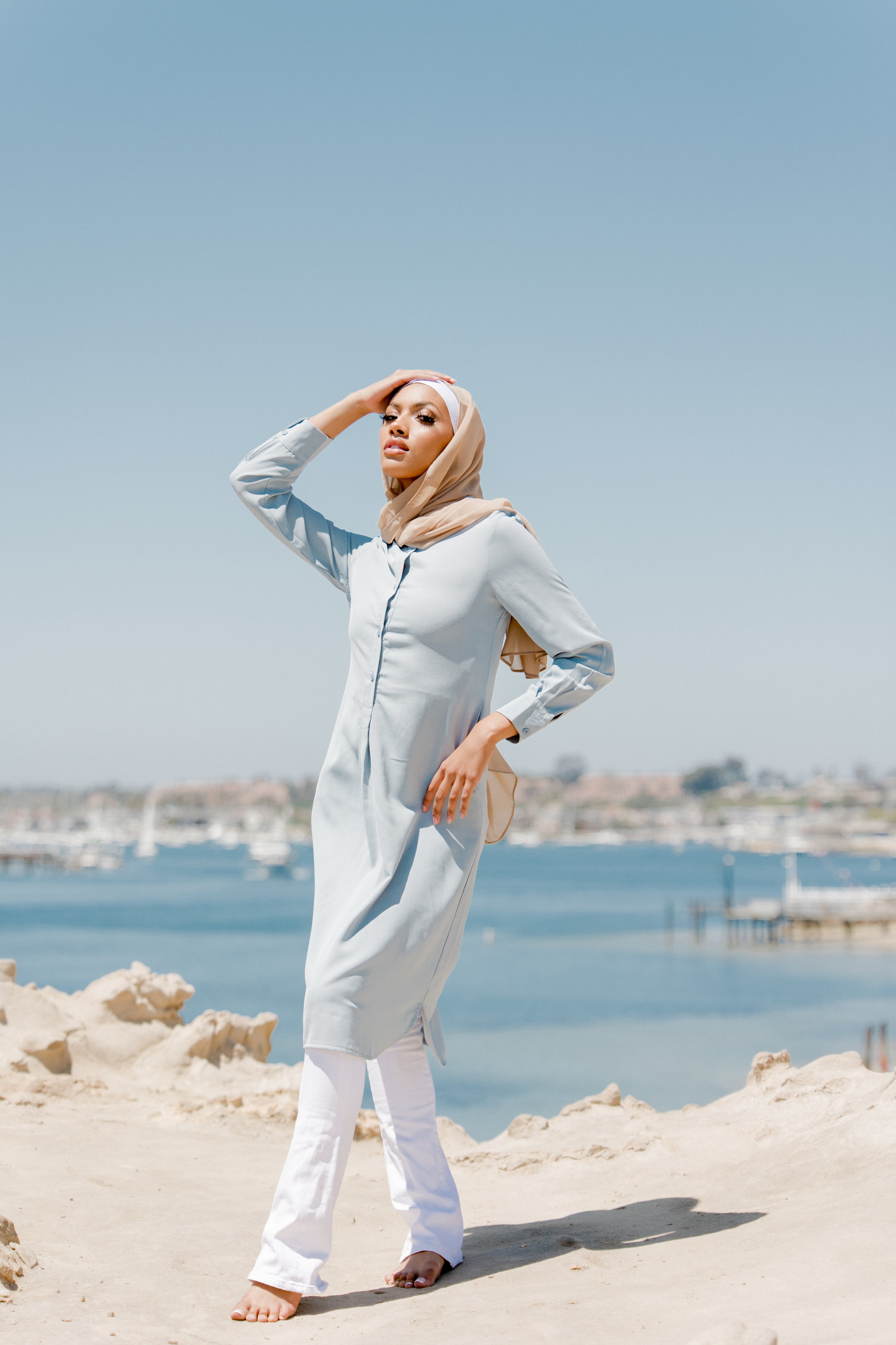 Emerson Modest Tunic - Aqua