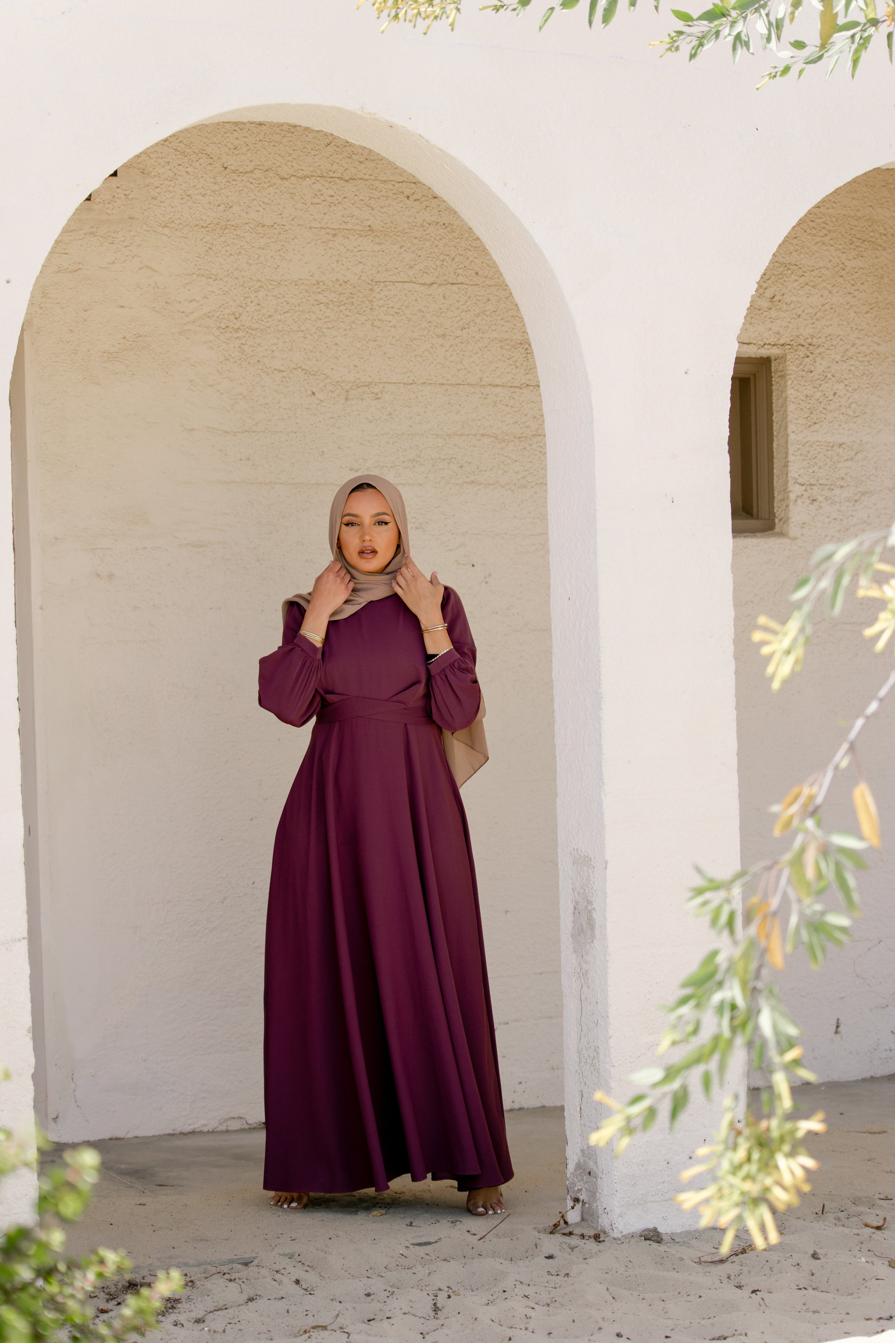 Imani Wrap Maxi Dress - Plum