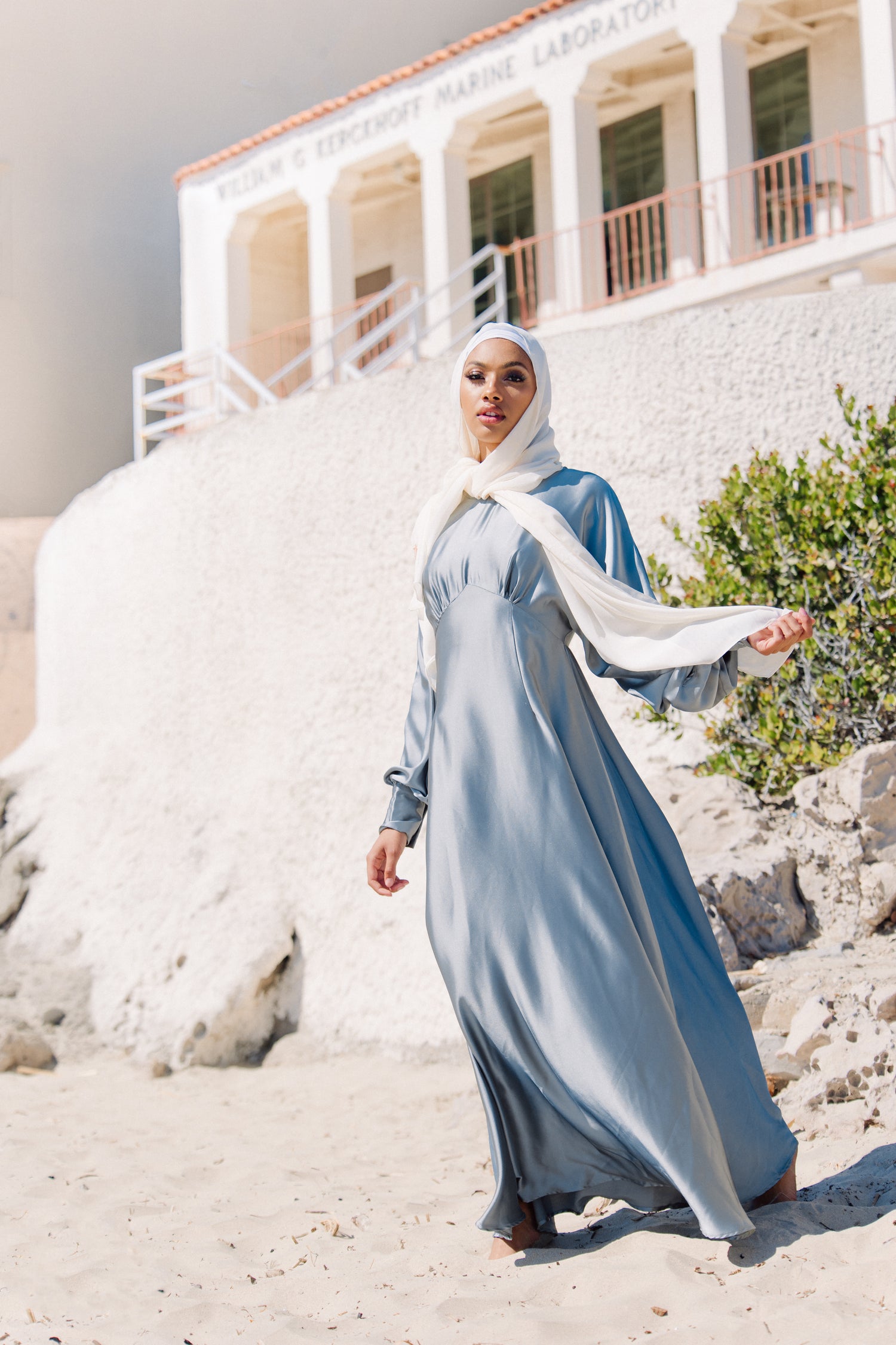 Imelda Batwing Dress - Pale Jade