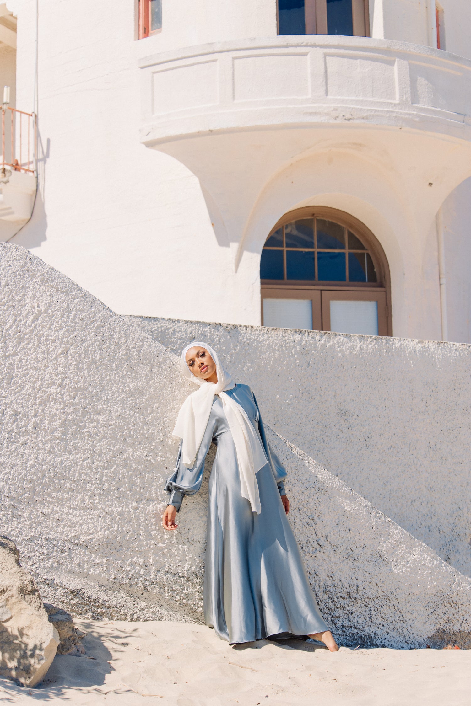 Imelda Batwing Dress - Pale Jade